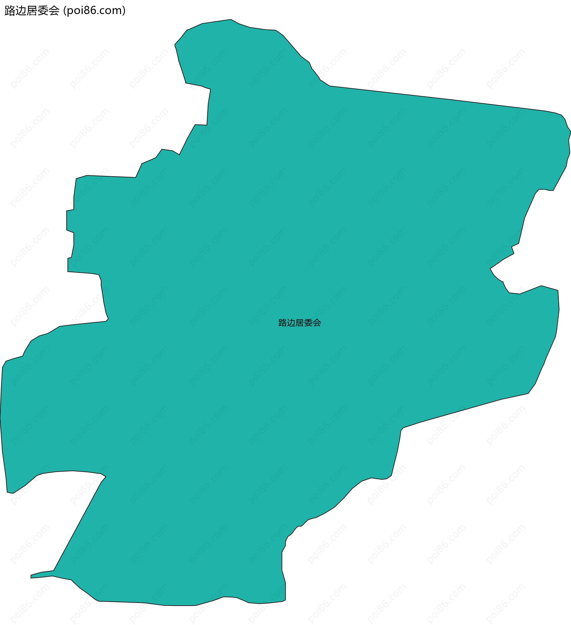 路边居委会边界地图