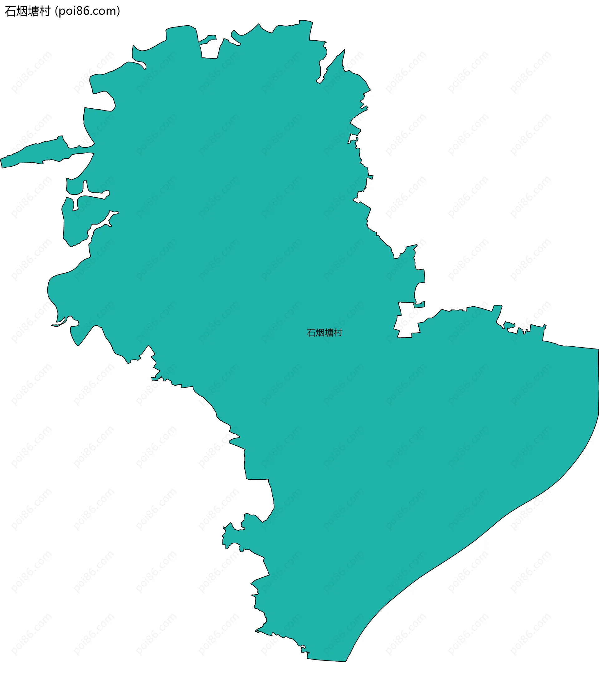 石烟塘村边界地图