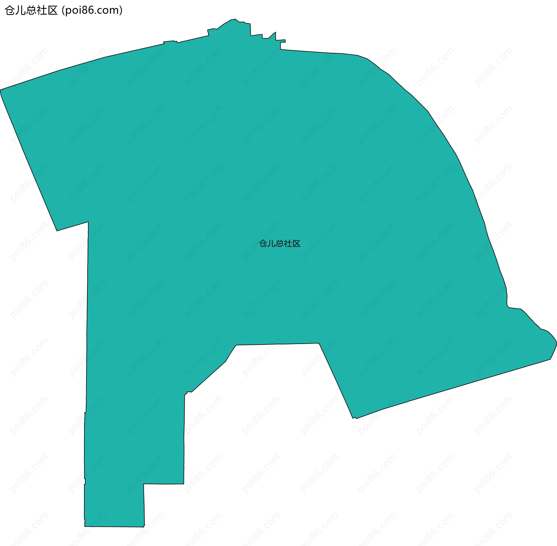 仓儿总社区边界地图