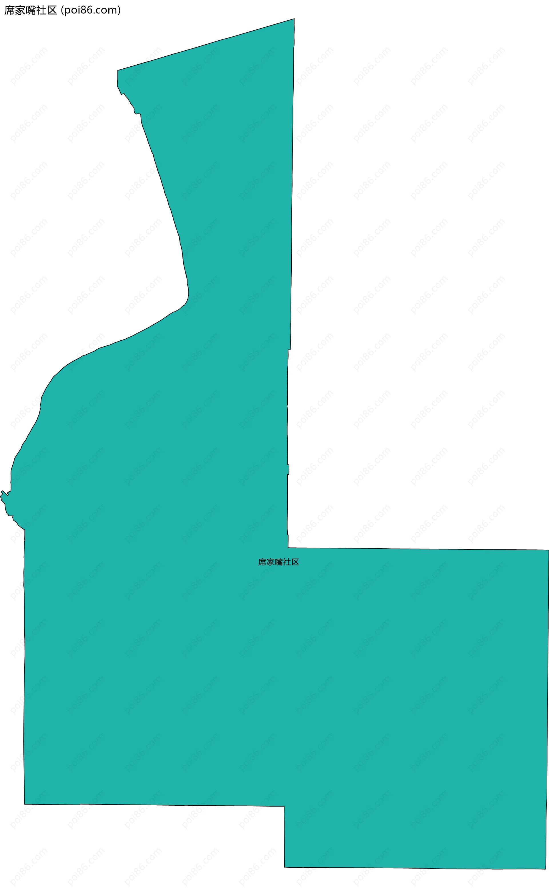 席家嘴社区边界地图