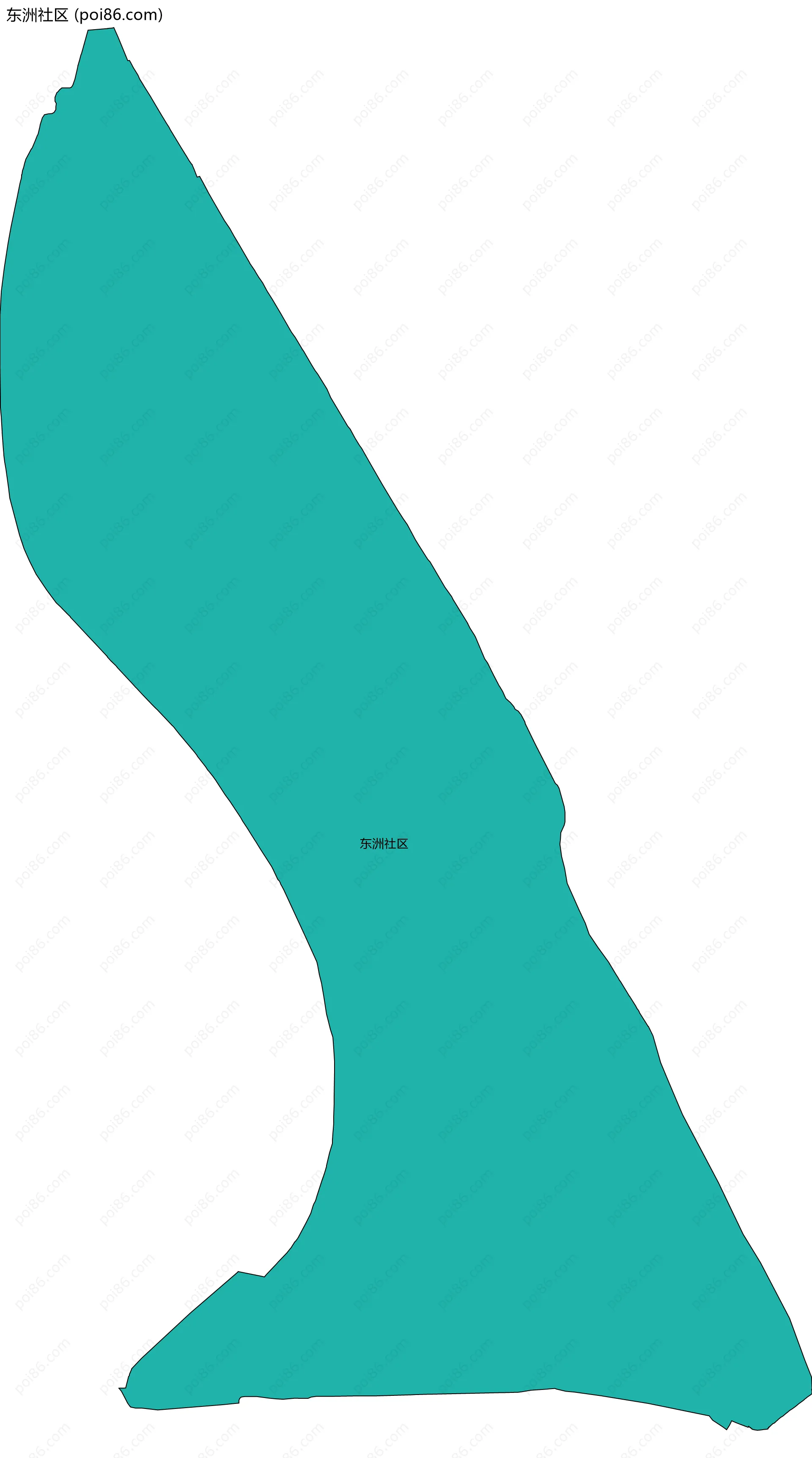 东洲社区边界地图