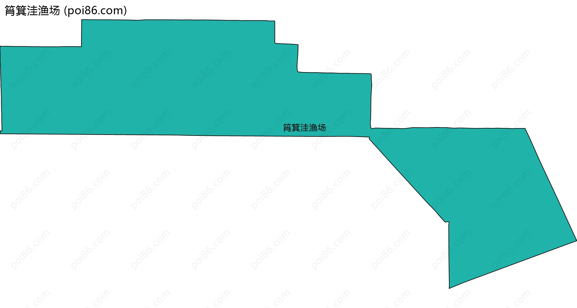 筲箕洼渔场边界地图