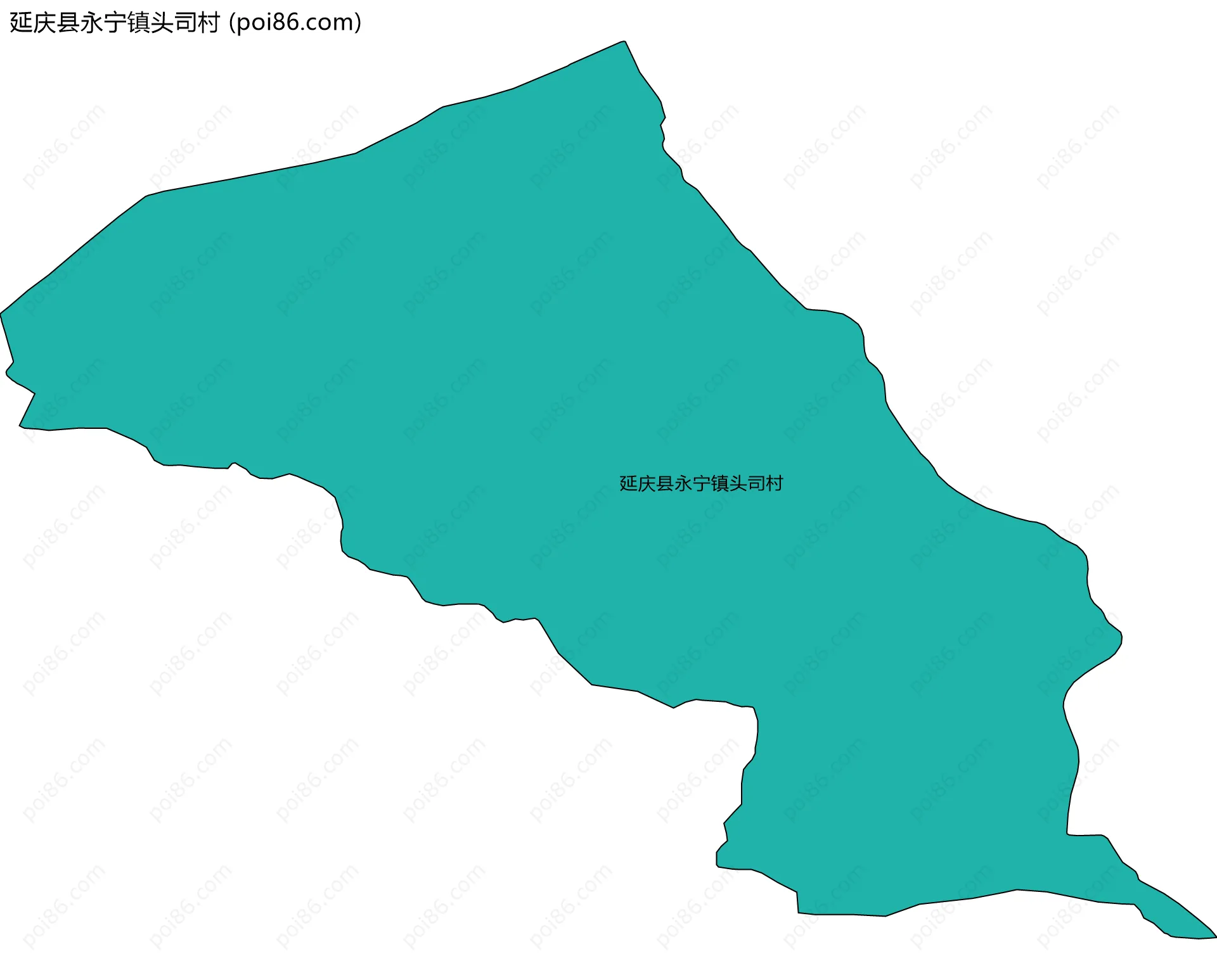 延庆县永宁镇头司村边界地图