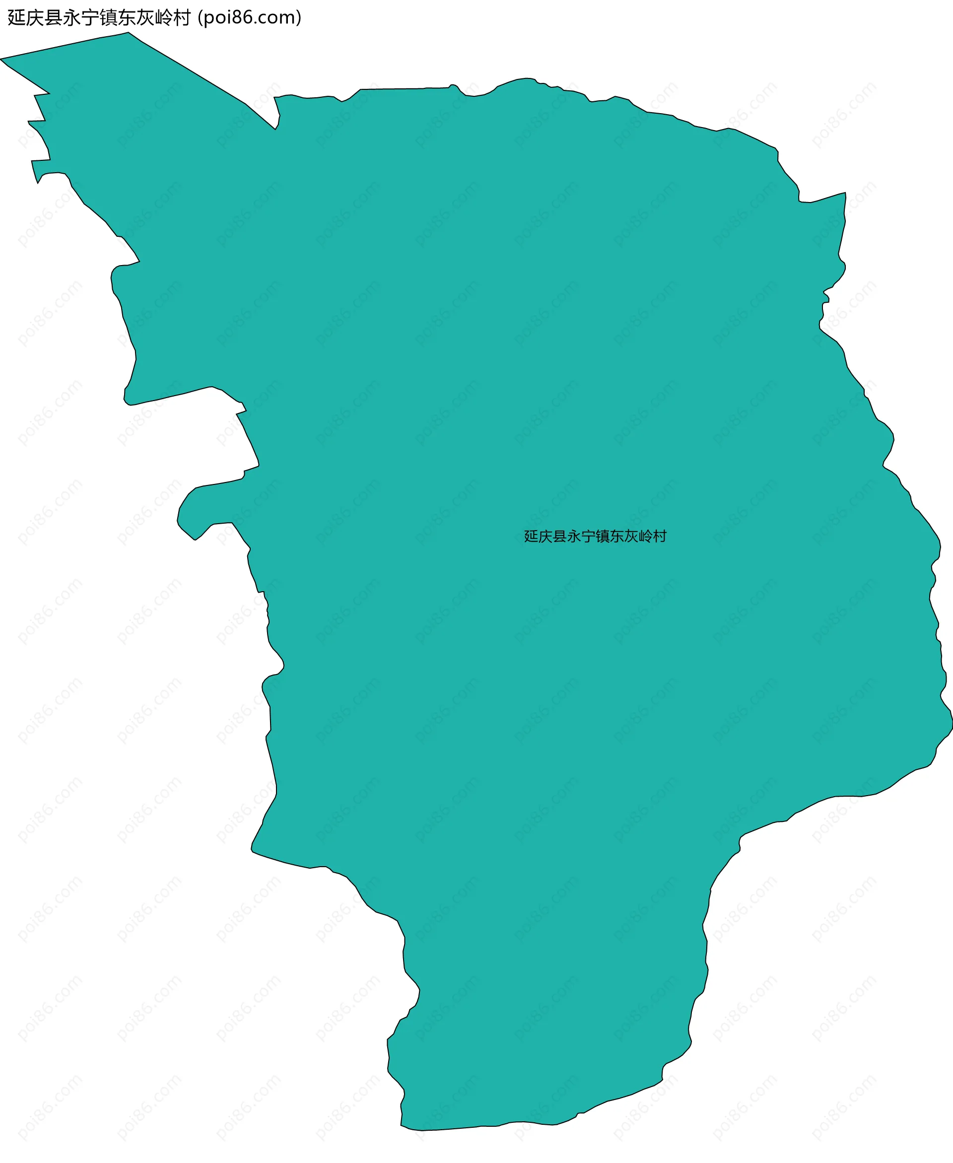 延庆县永宁镇东灰岭村边界地图