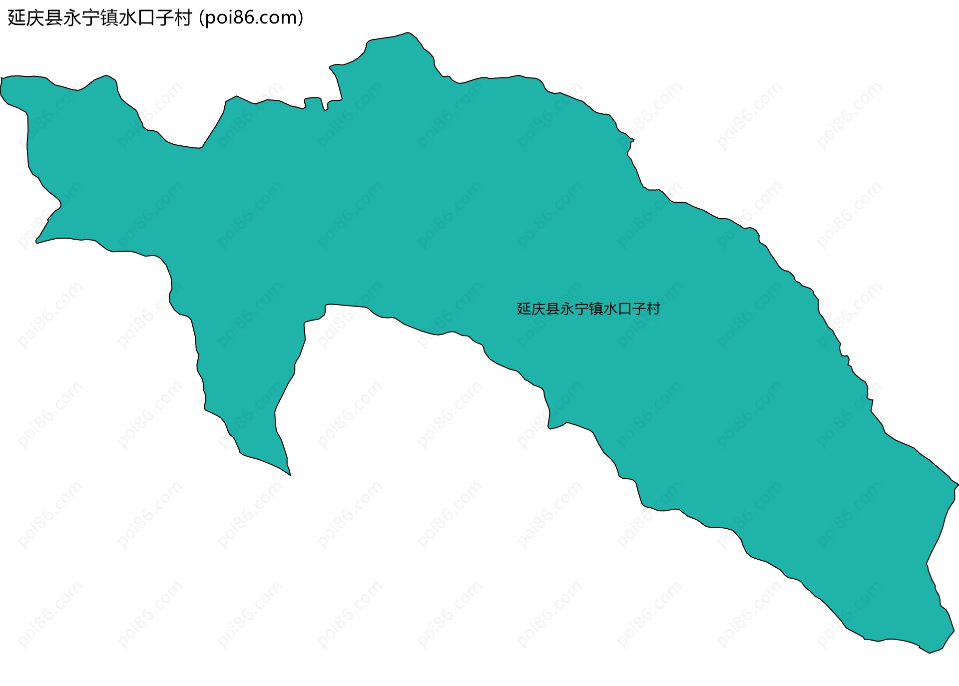 延庆县永宁镇水口子村边界地图