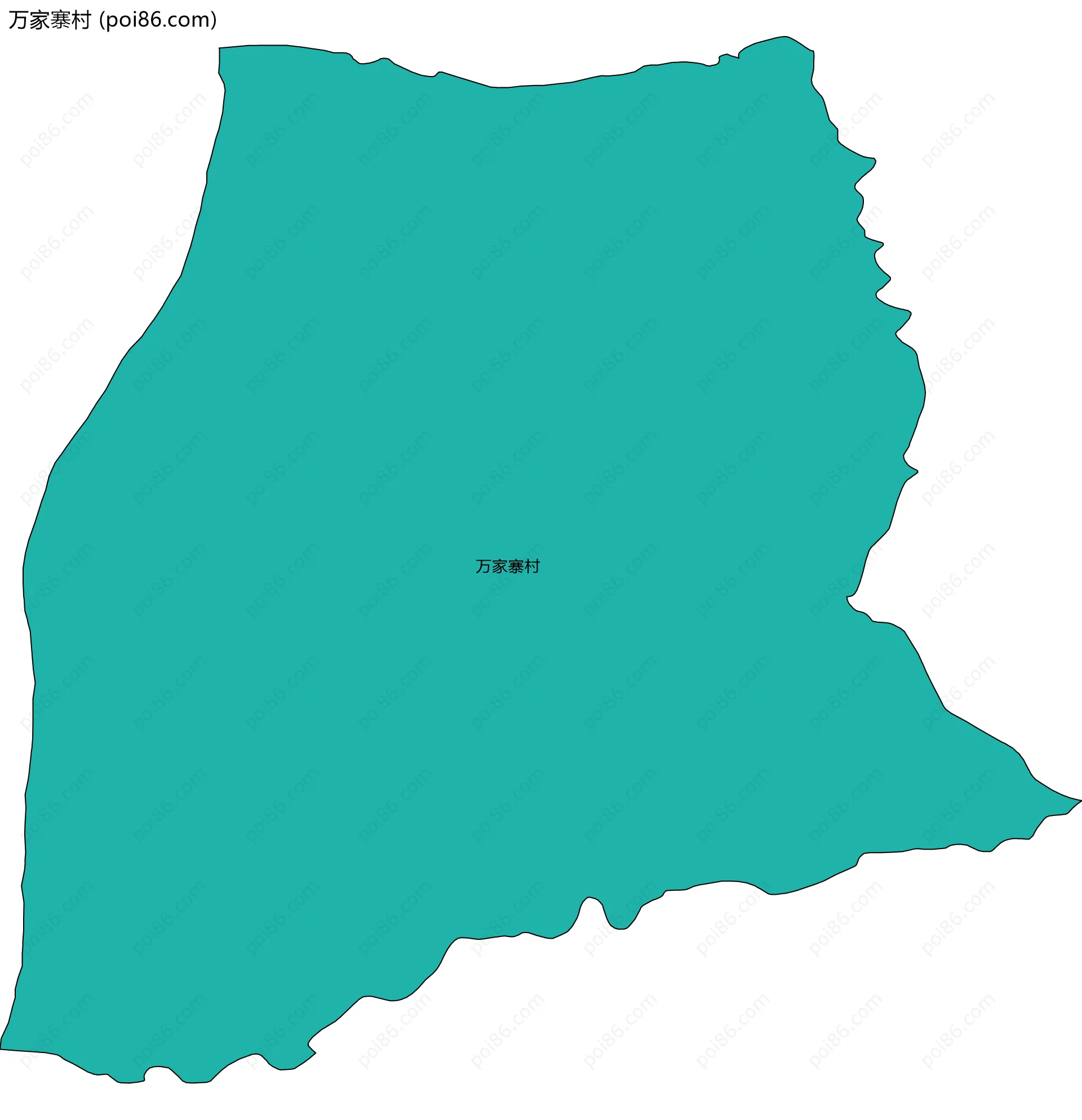 万家寨村边界地图