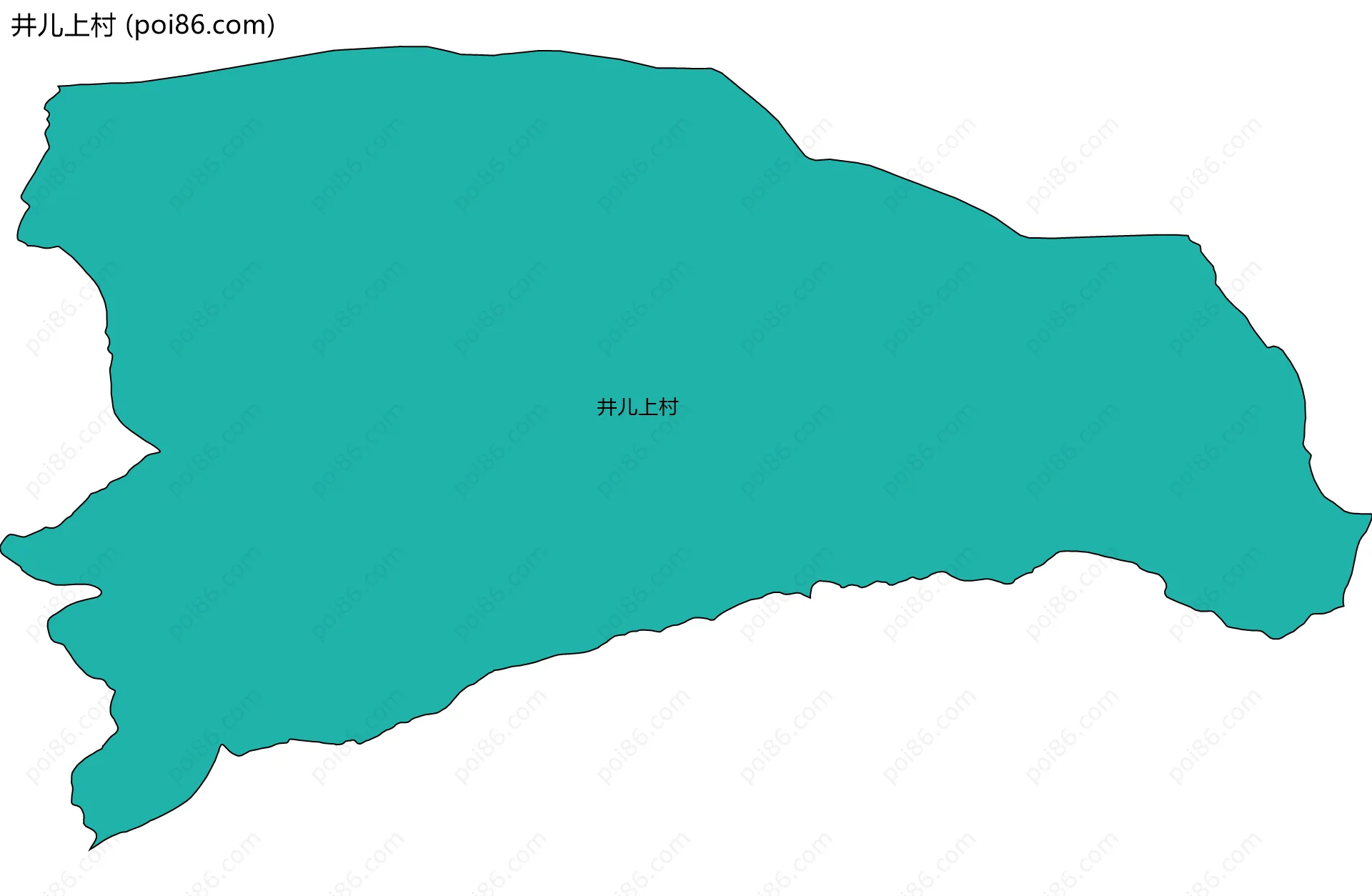 井儿上村边界地图