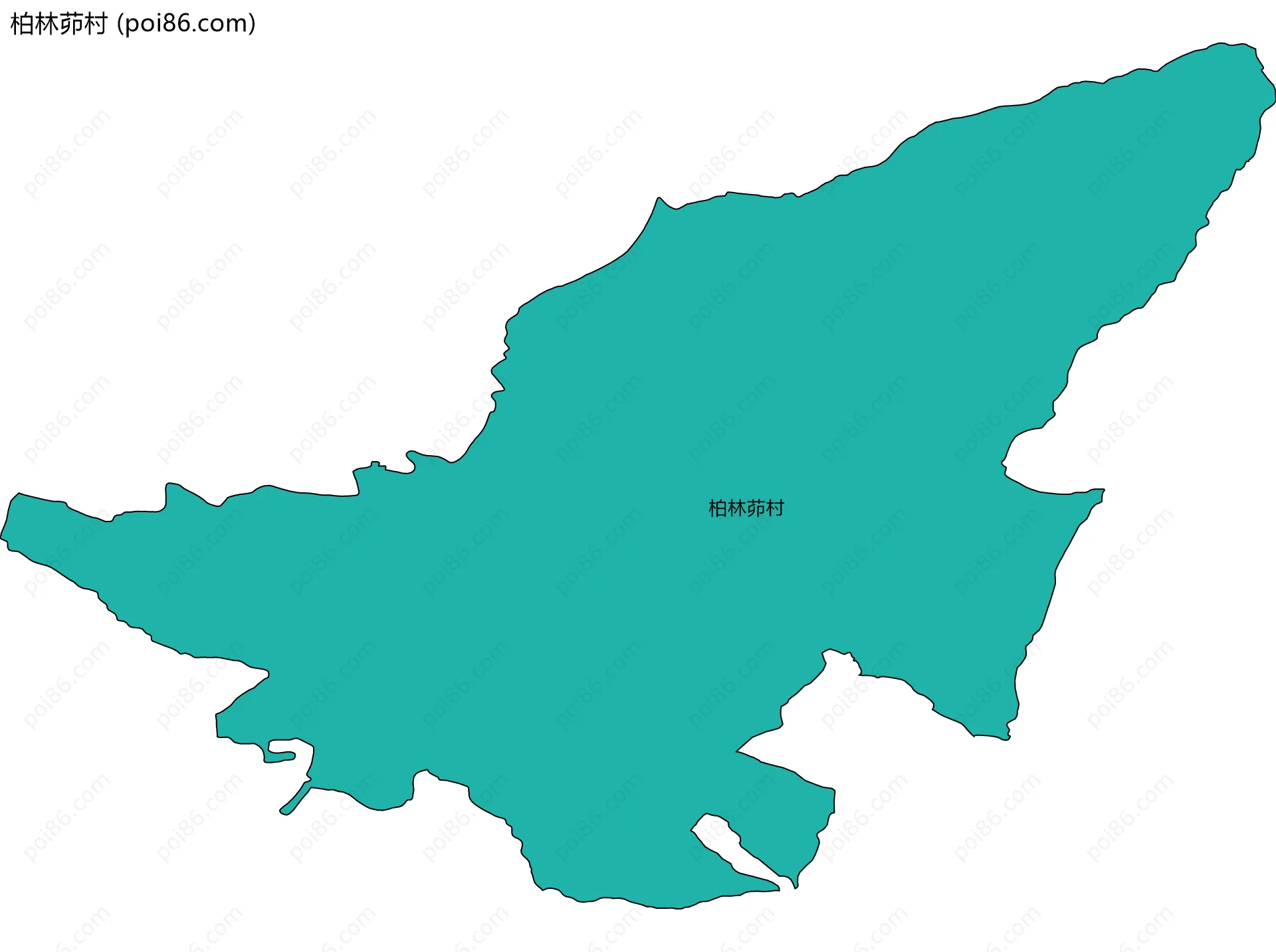 柏林茆村边界地图