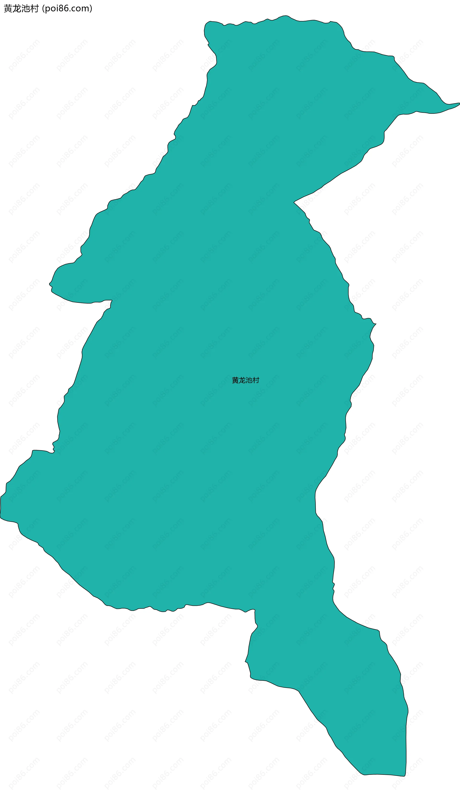 黄龙池村边界地图