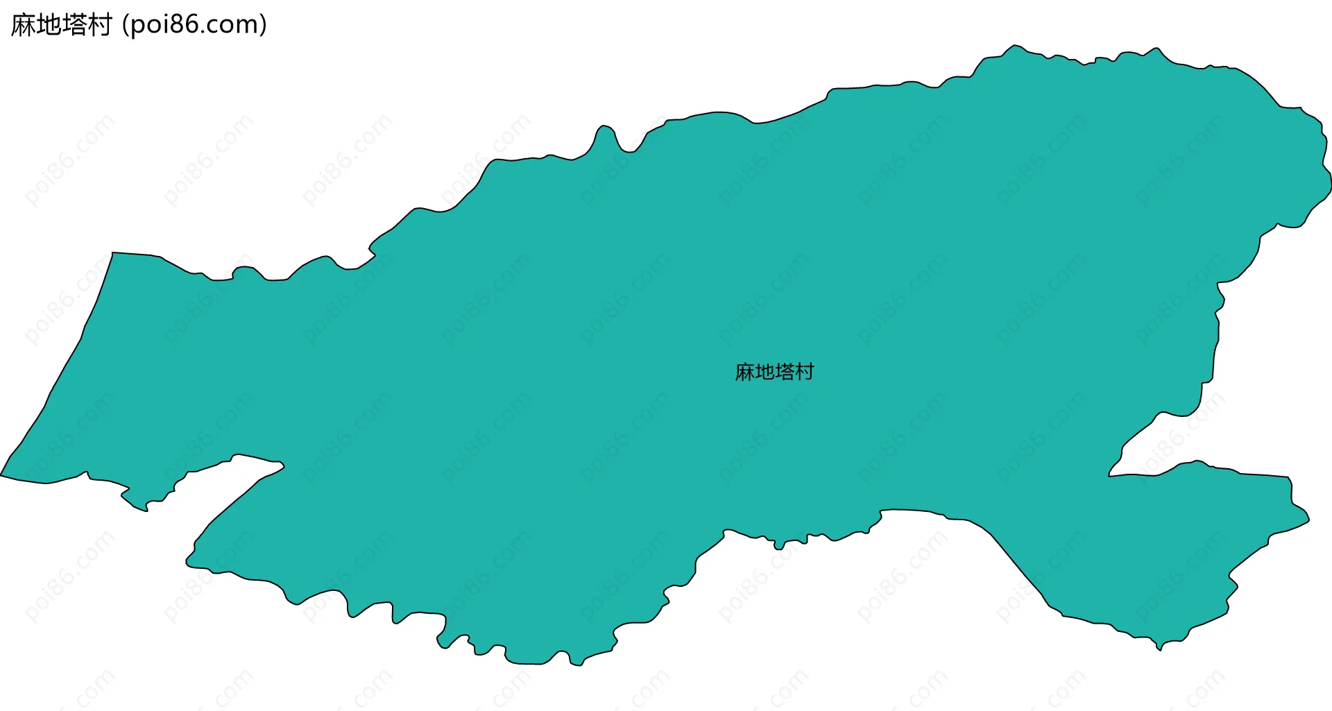 麻地塔村边界地图