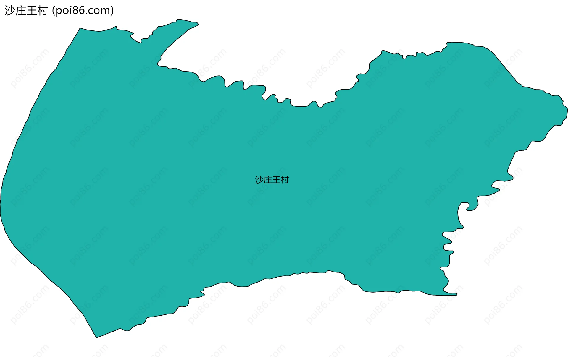 沙庄王村边界地图