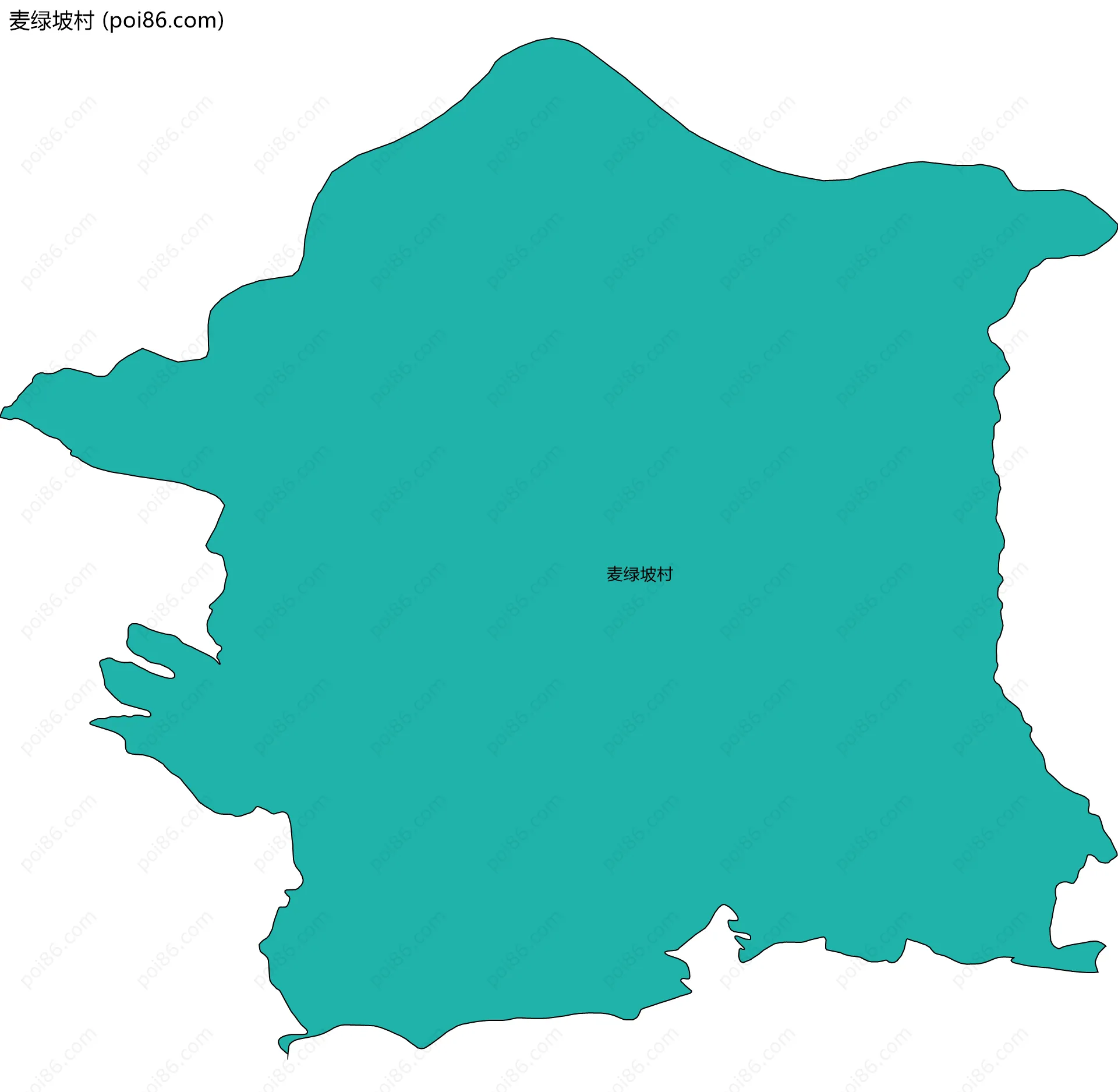 麦绿坡村边界地图