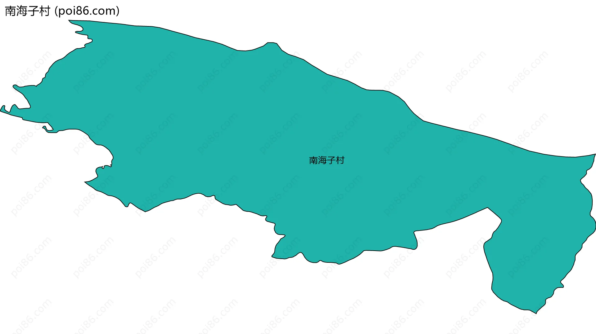 南海子村边界地图