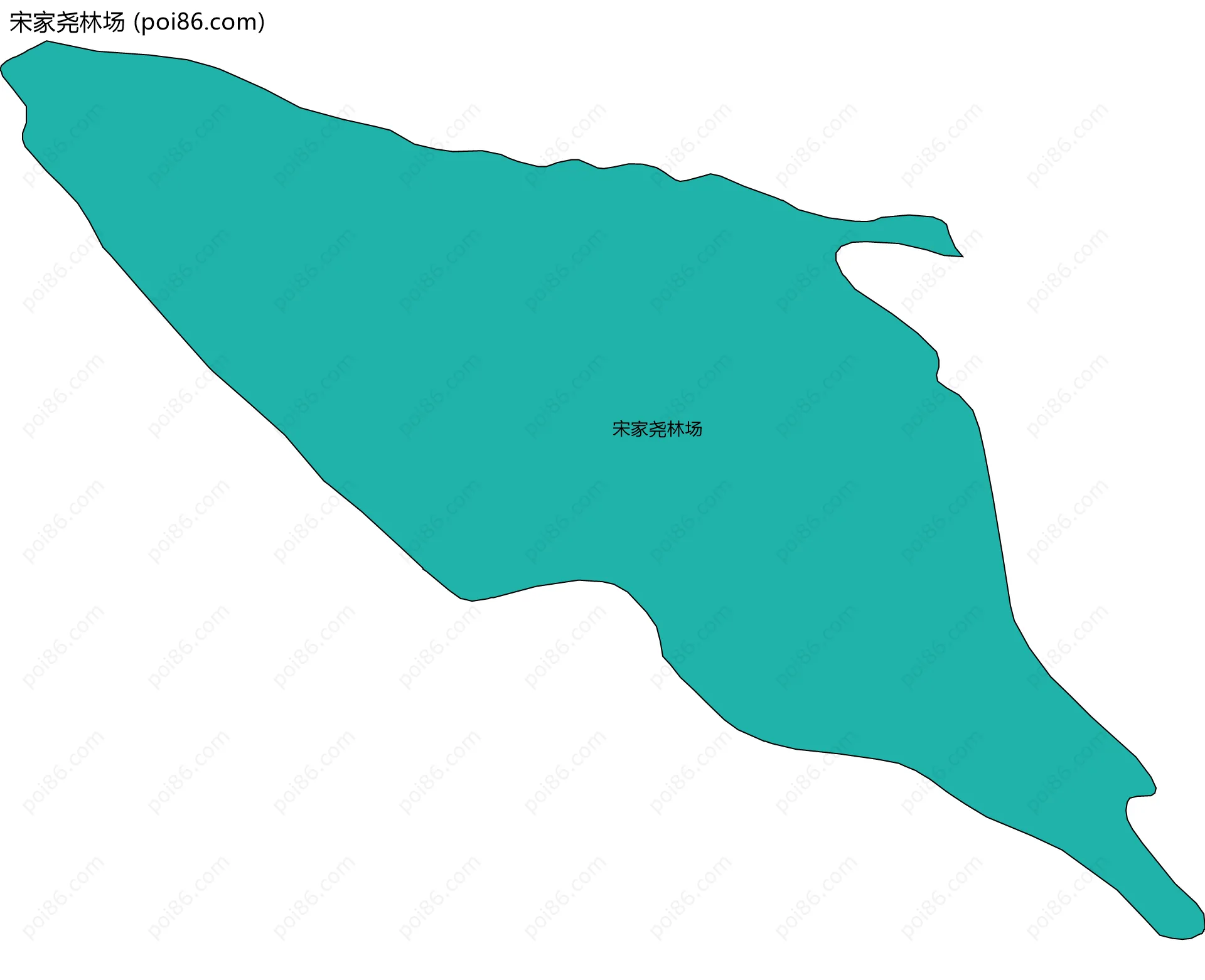 宋家尧林场边界地图