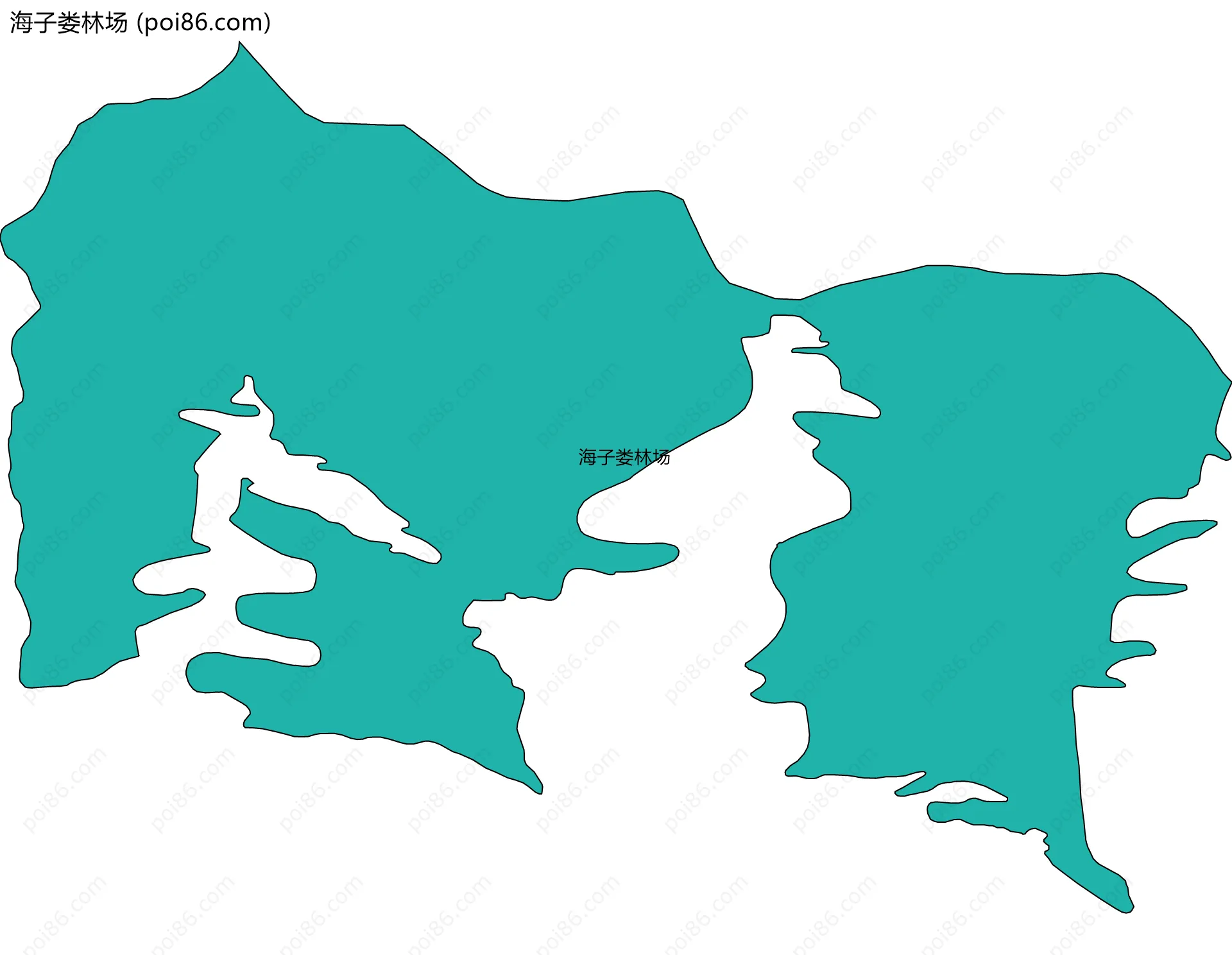 海子娄林场边界地图