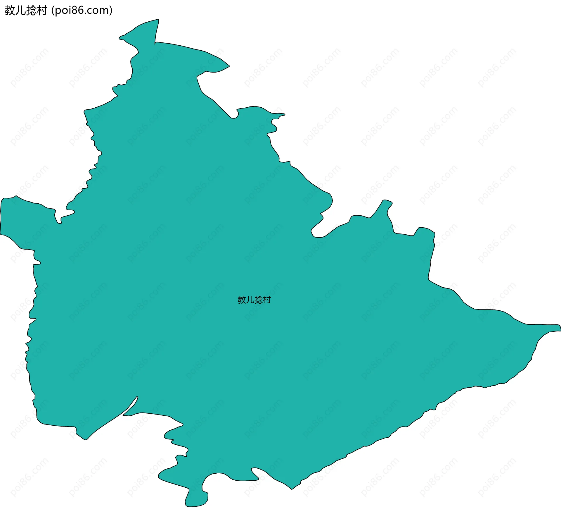 教儿捻村边界地图