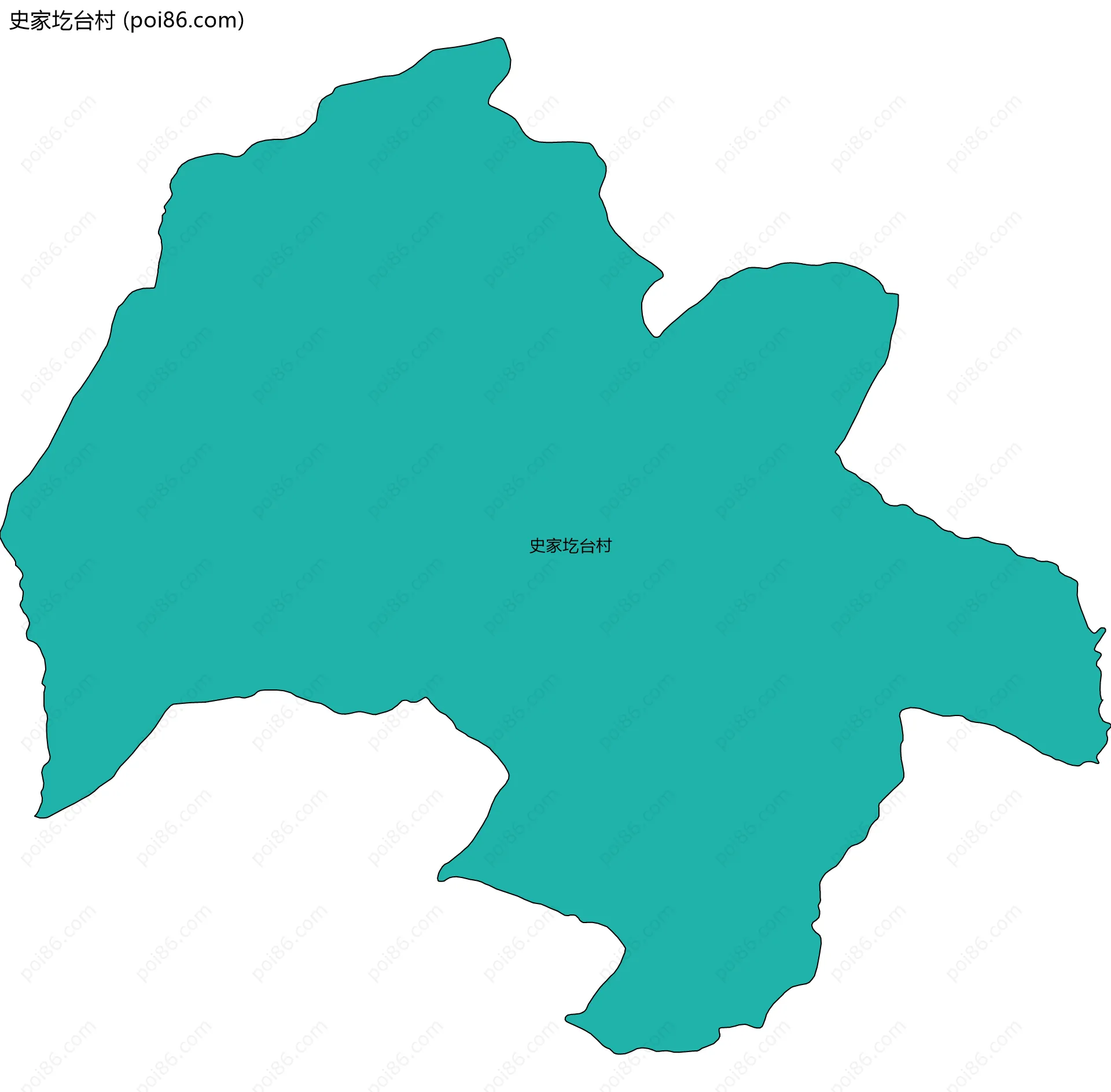 史家圪台村边界地图