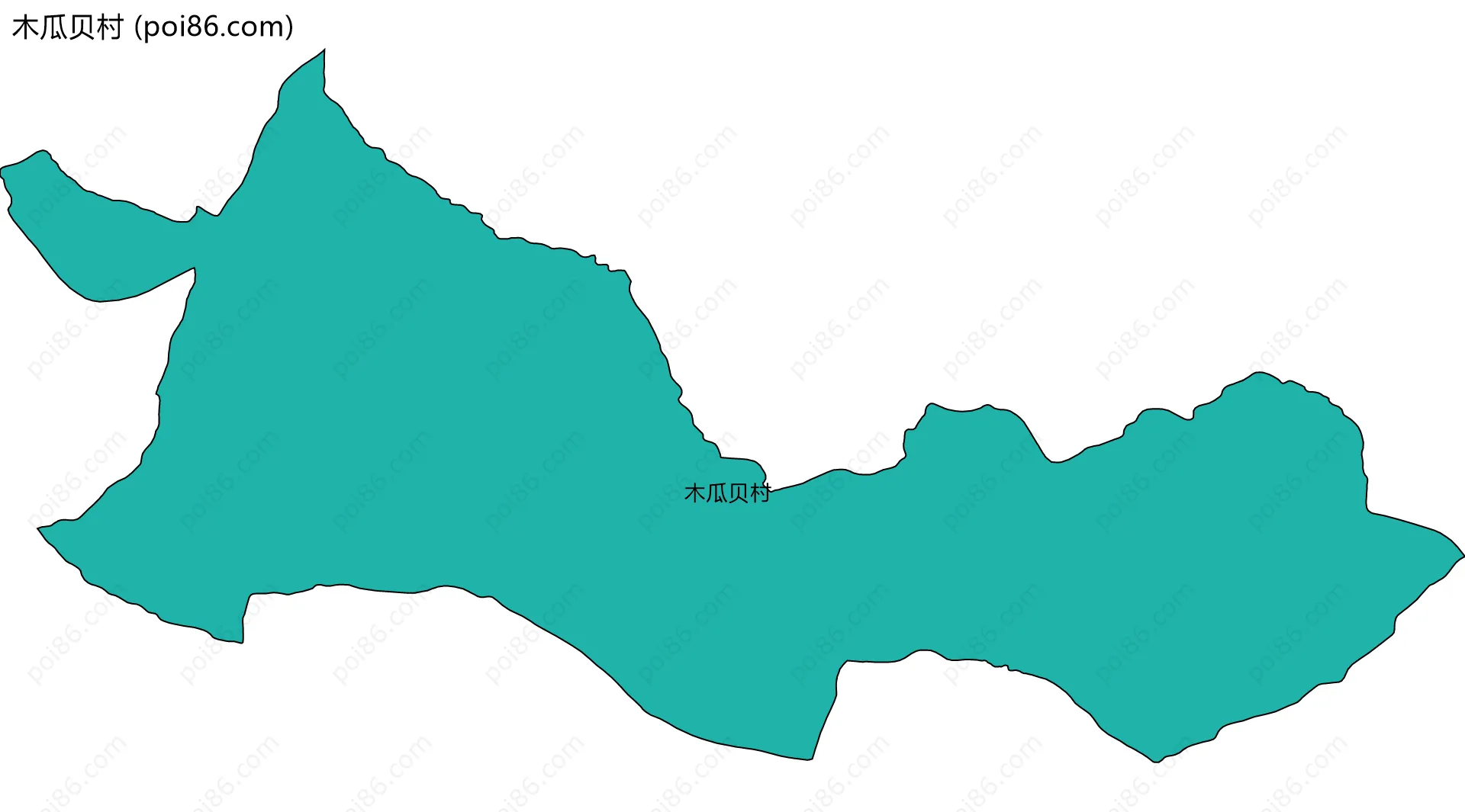 木瓜贝村边界地图