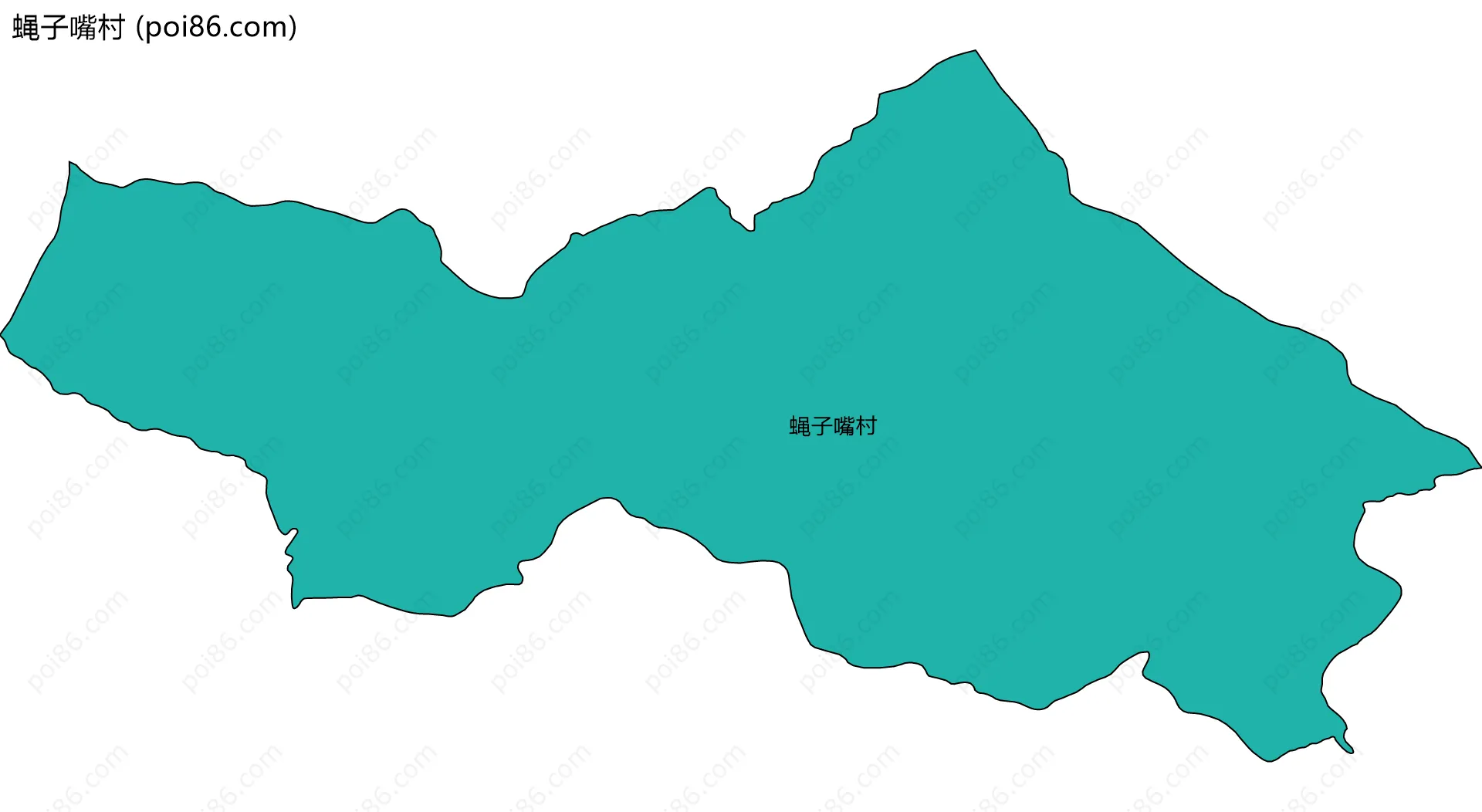 蝇子嘴村边界地图