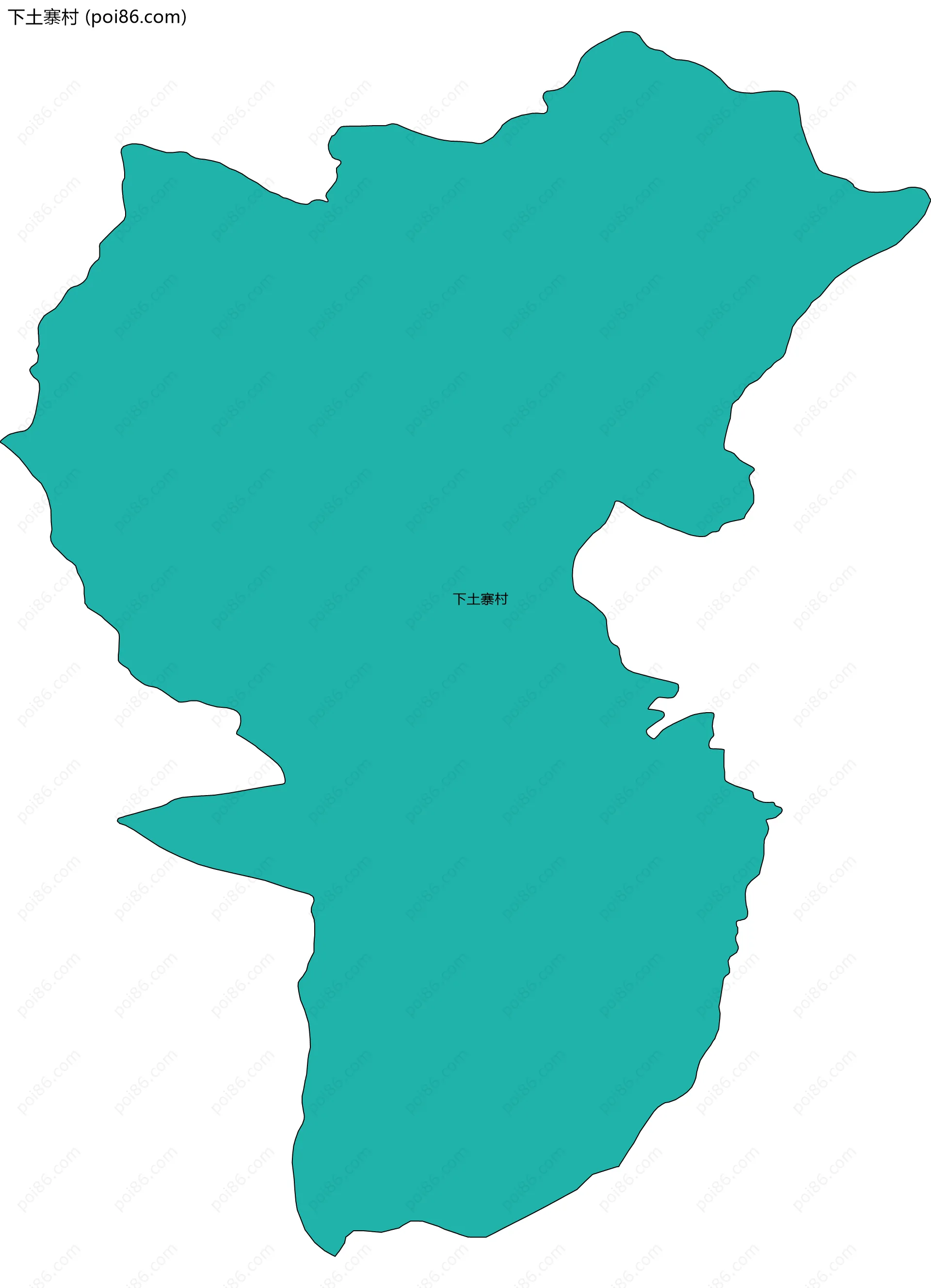 下土寨村边界地图