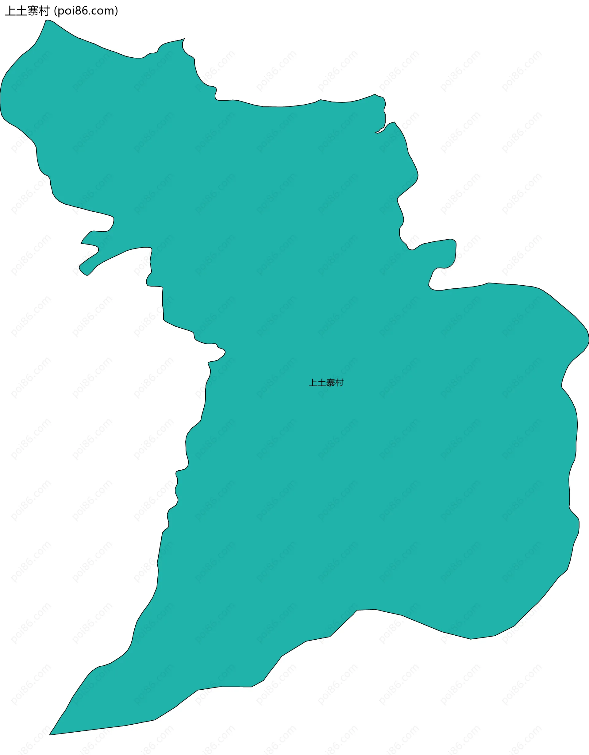 上土寨村边界地图