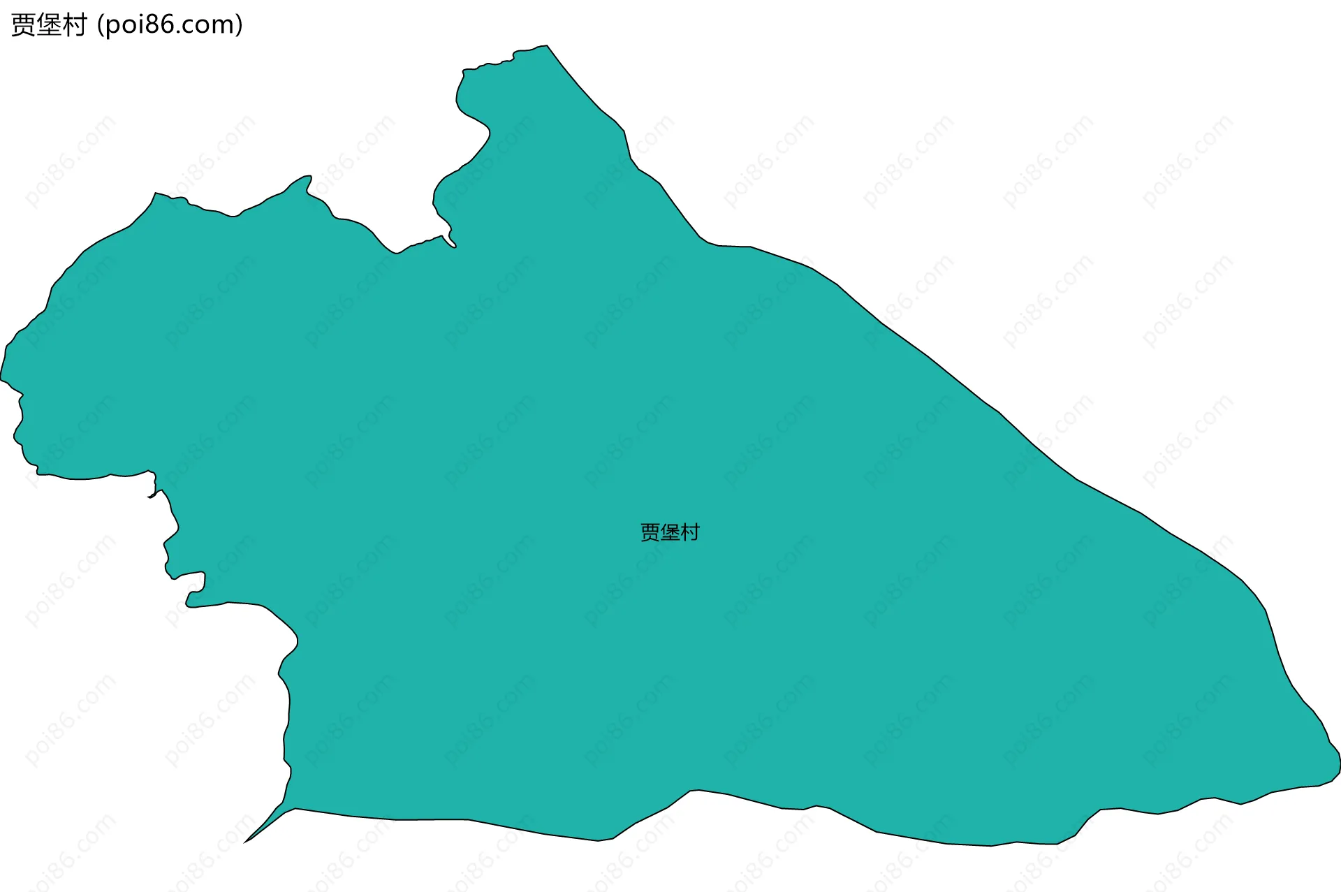 贾堡村边界地图