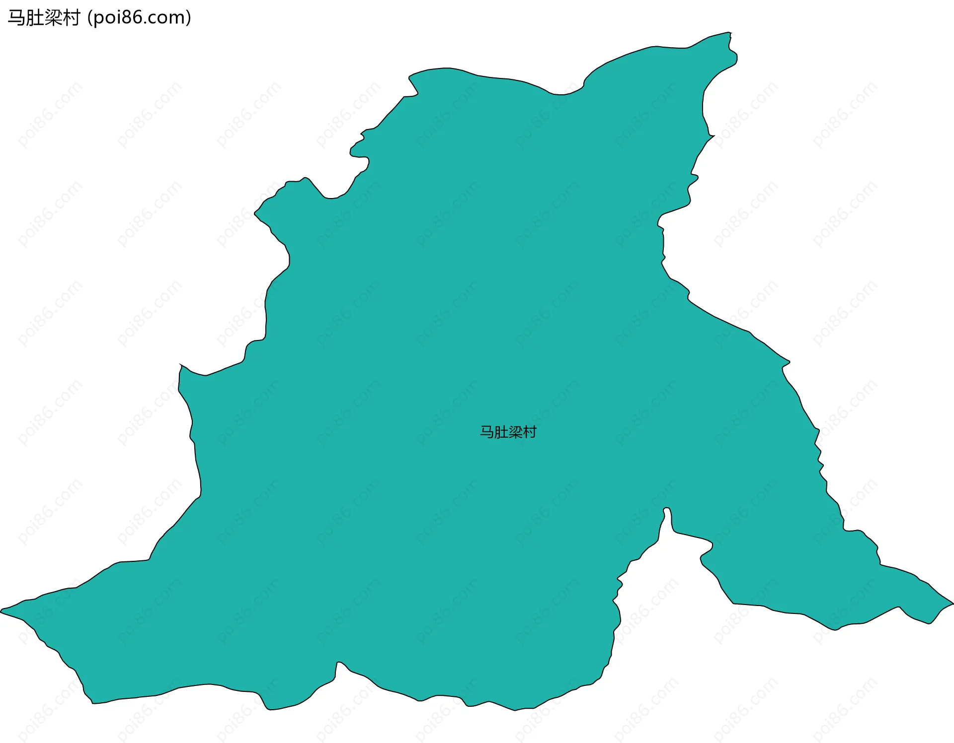 马肚梁村边界地图