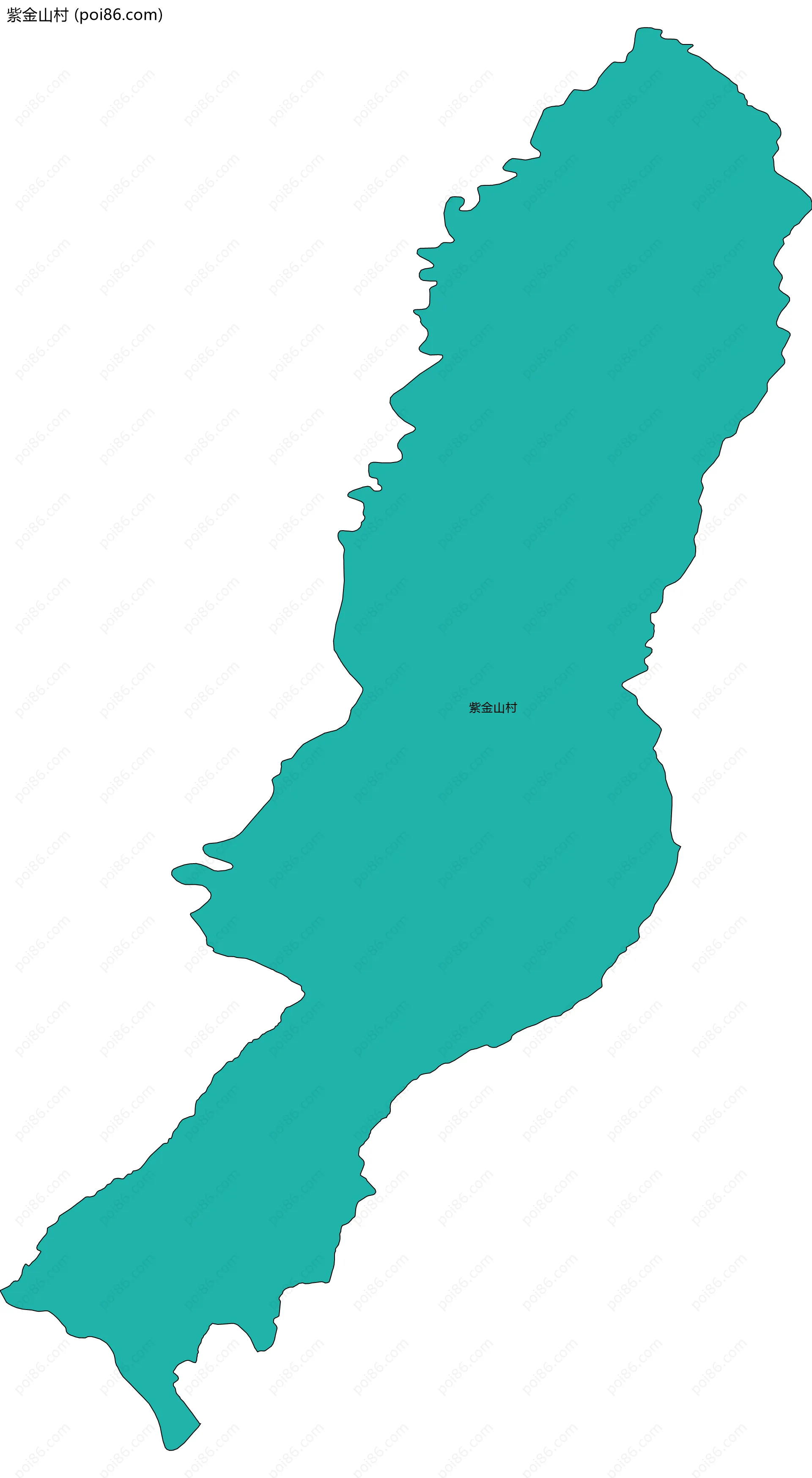 紫金山村边界地图