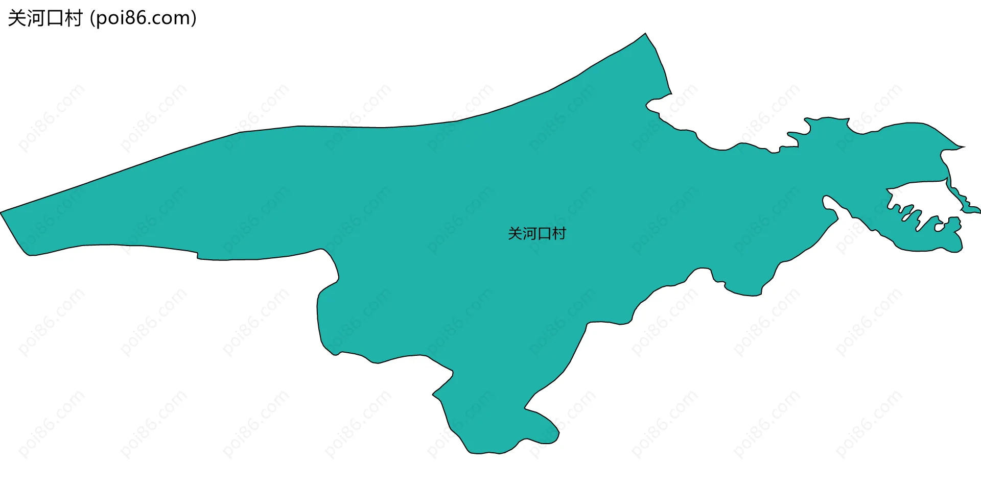 关河口村边界地图