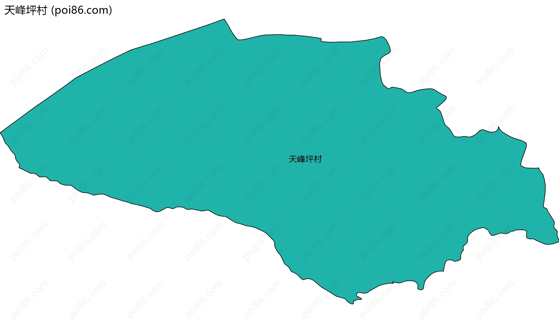 天峰坪村边界地图