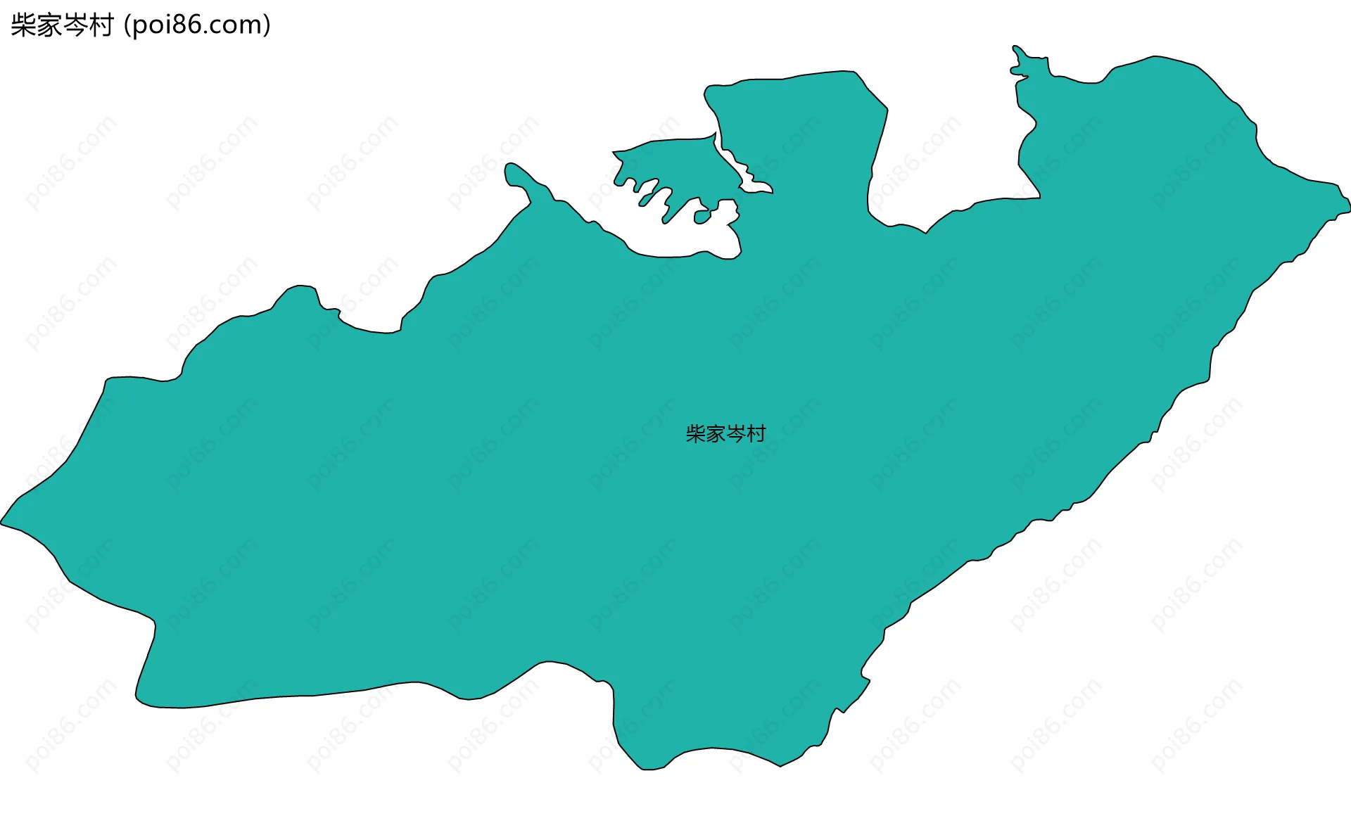 柴家岑村边界地图