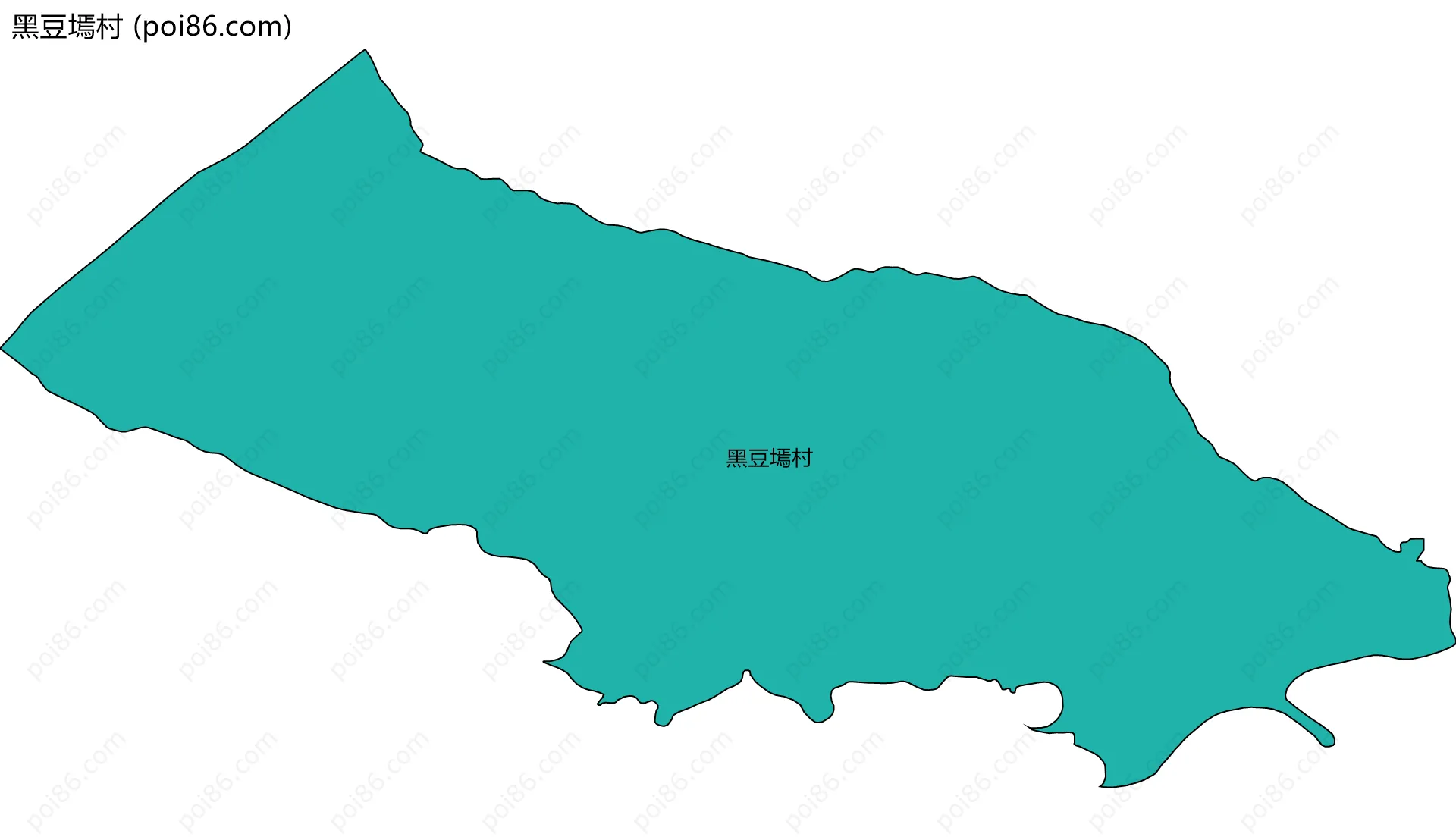 黑豆墕村边界地图