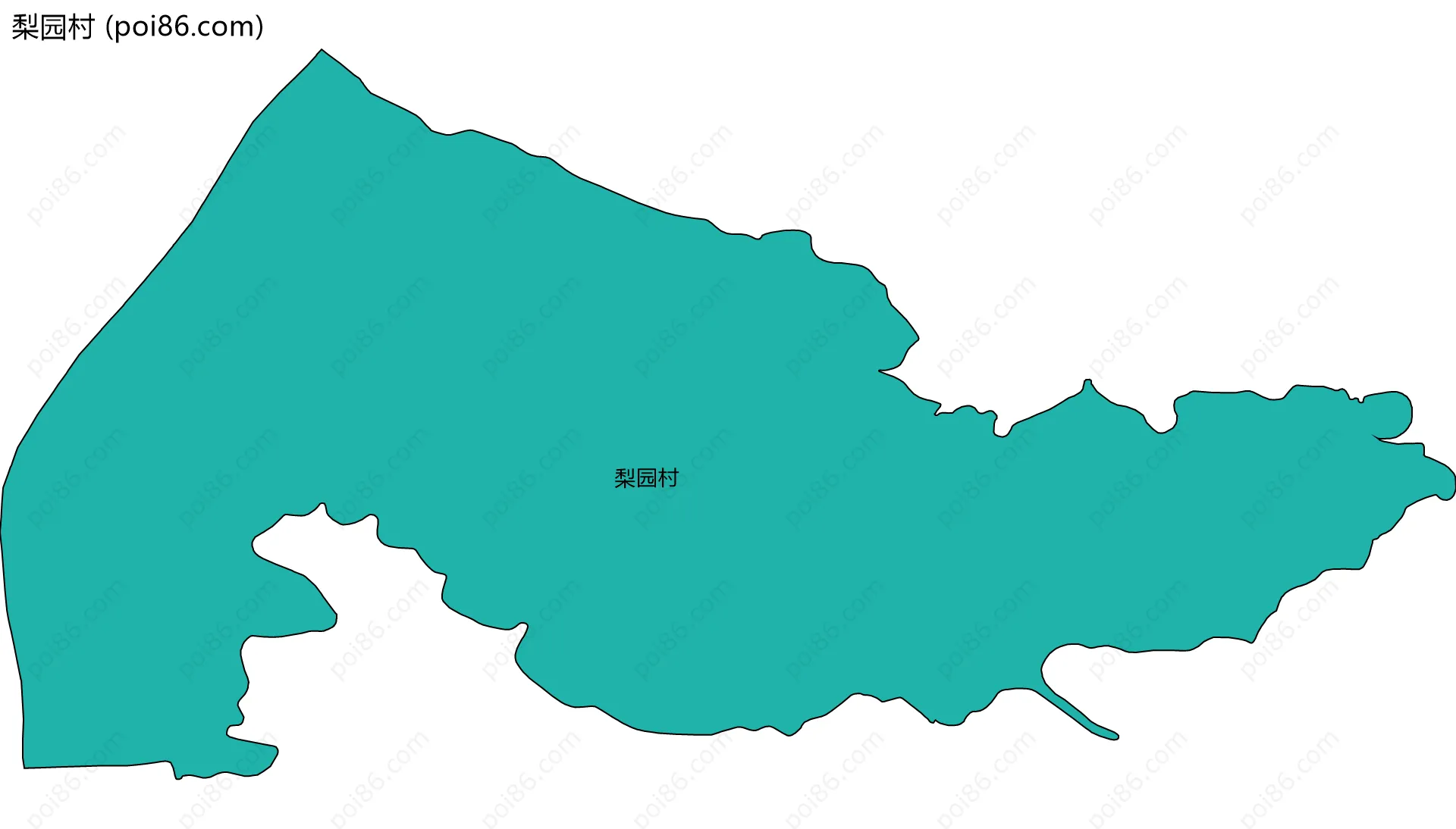 梨园村边界地图