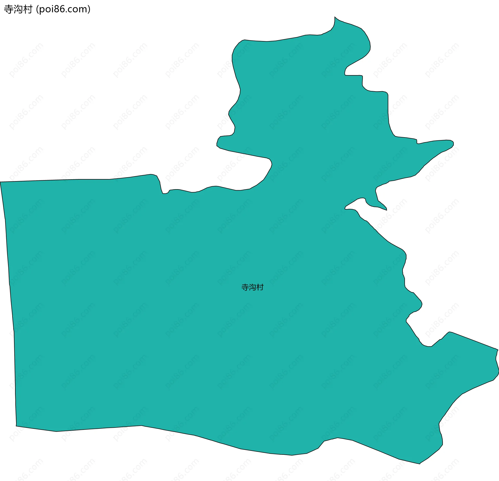 寺沟村边界地图