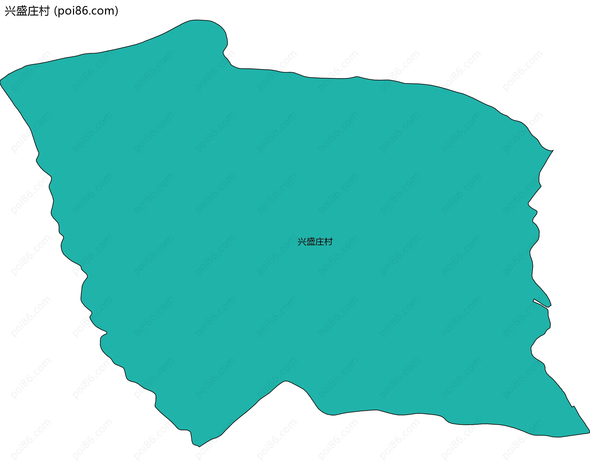 兴盛庄村边界地图