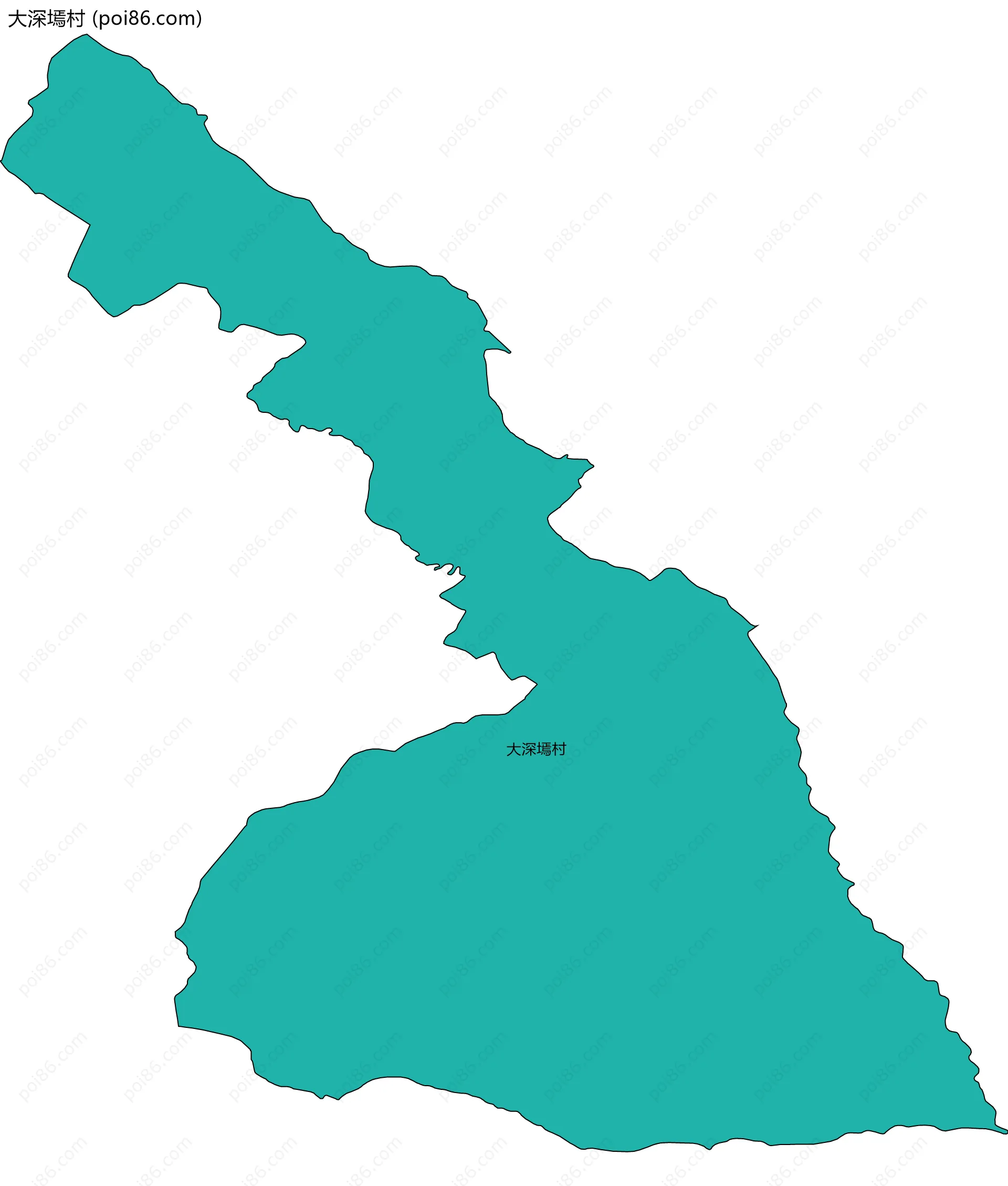 大深墕村边界地图