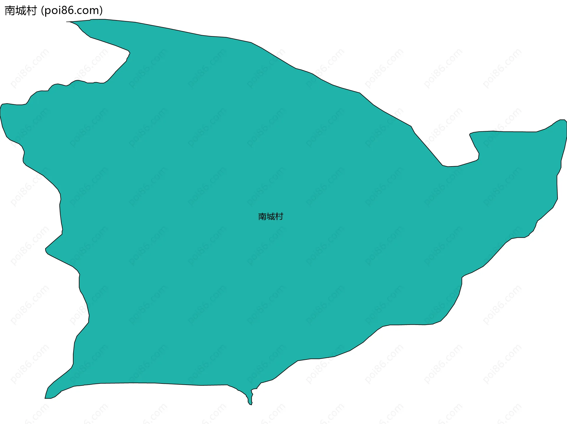 南城村边界地图