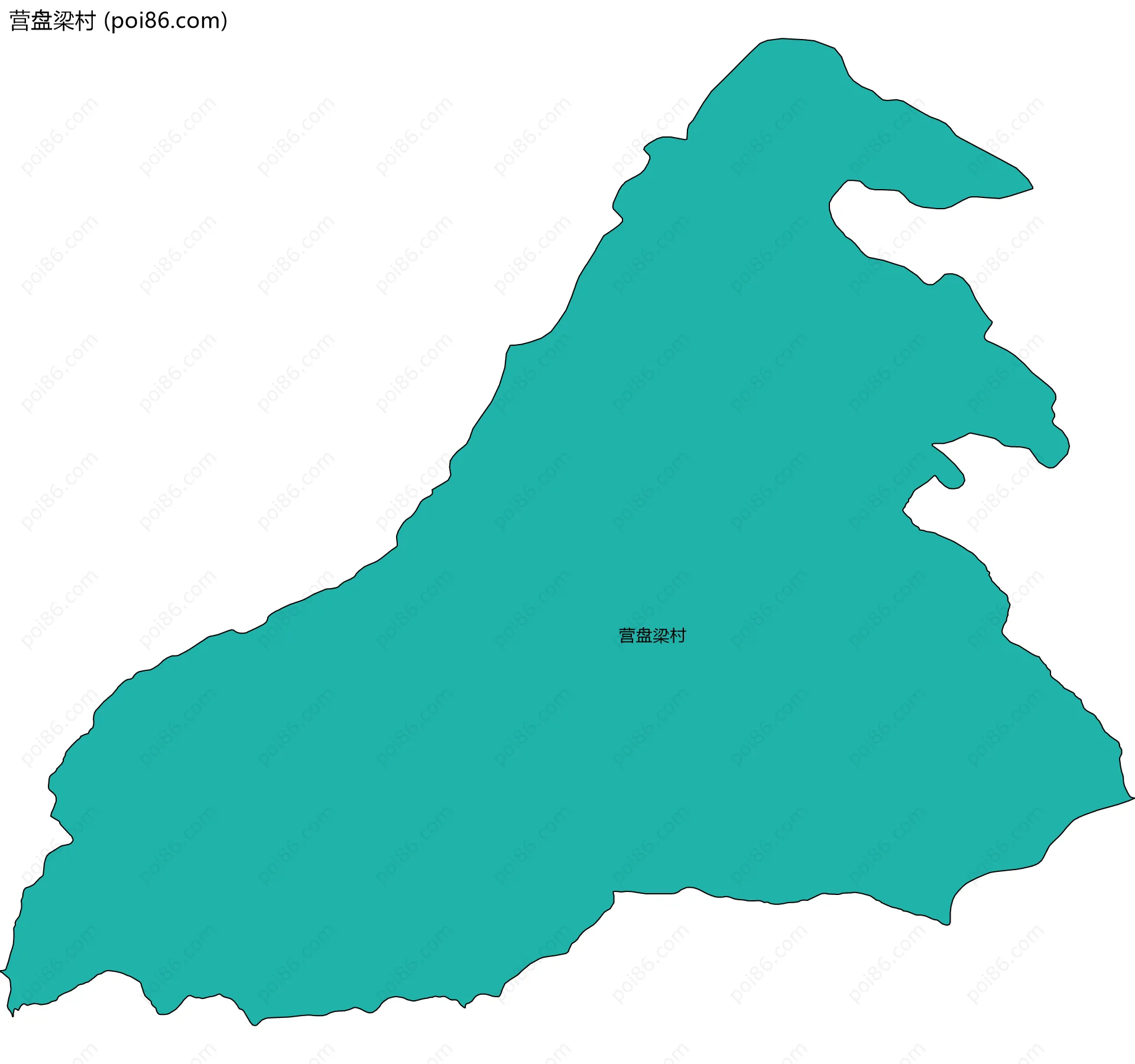 营盘梁村边界地图