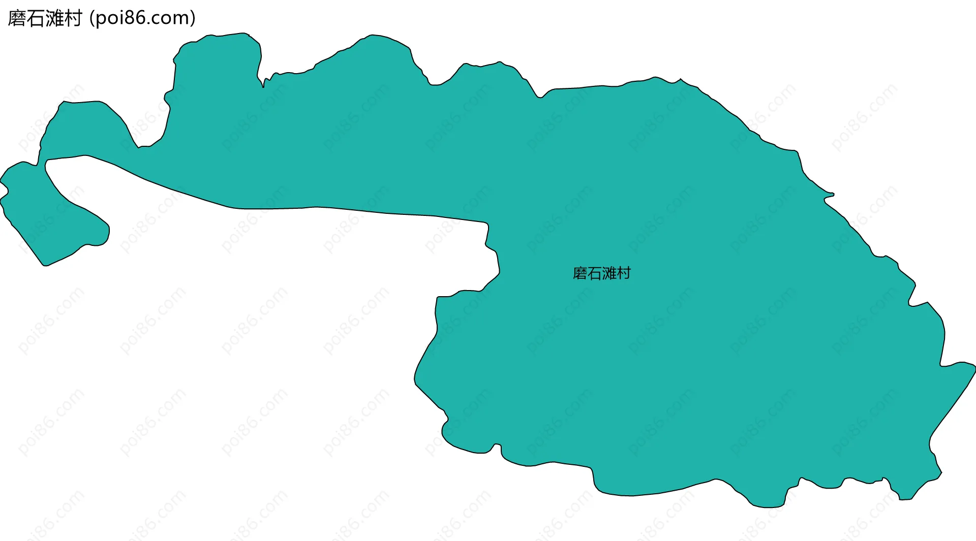 磨石滩村边界地图