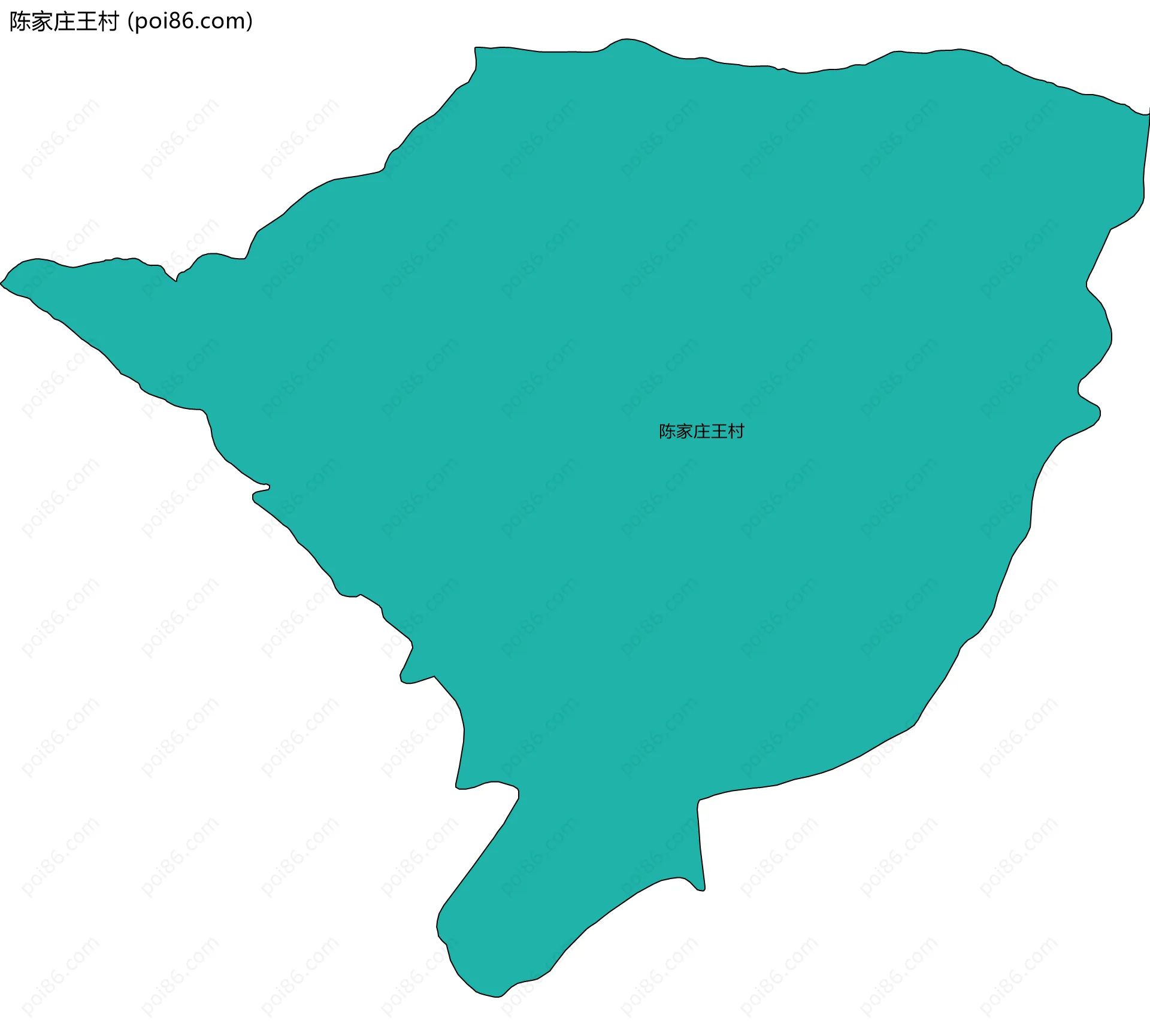 陈家庄王村边界地图