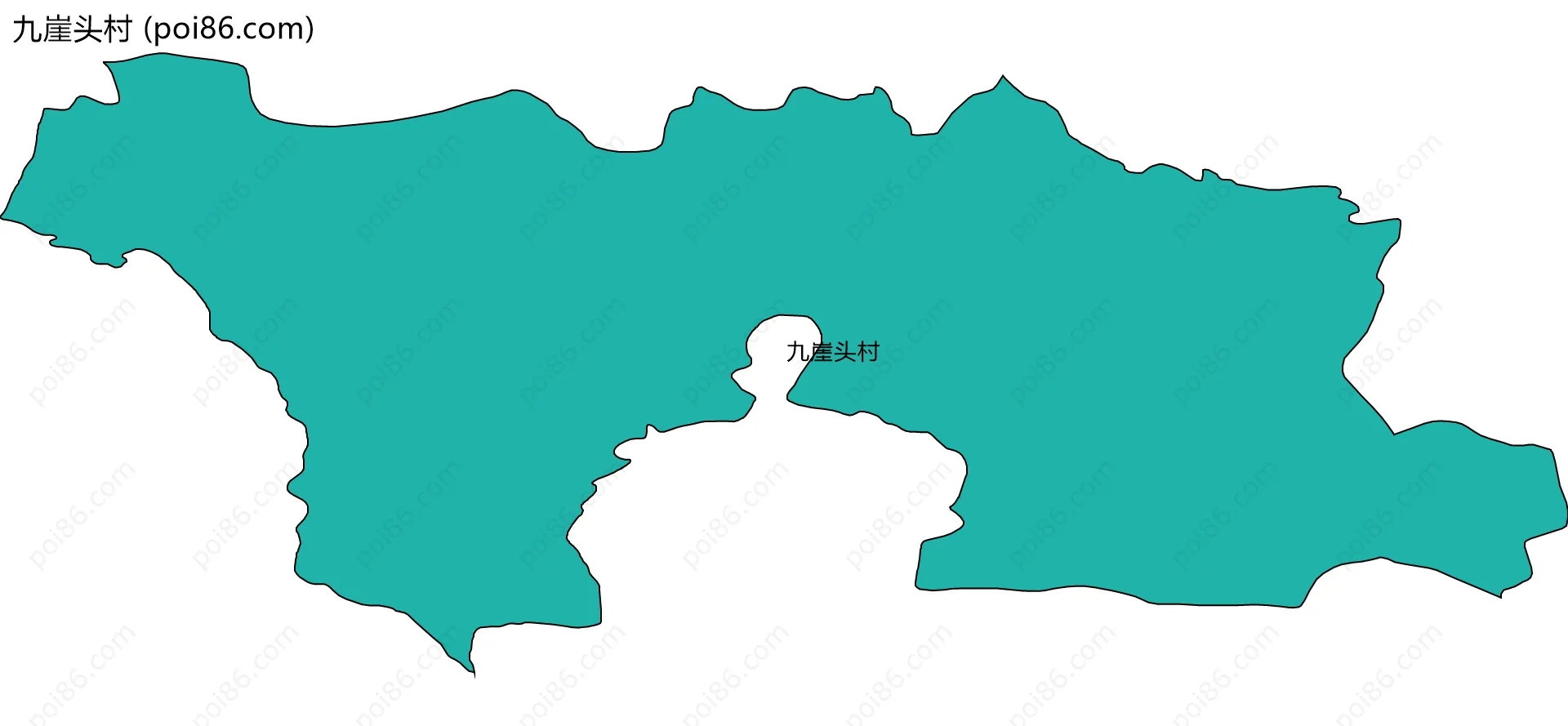 九崖头村边界地图