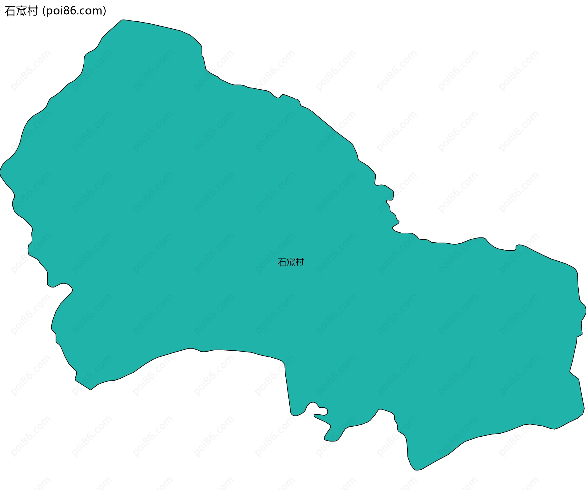 石窊村边界地图