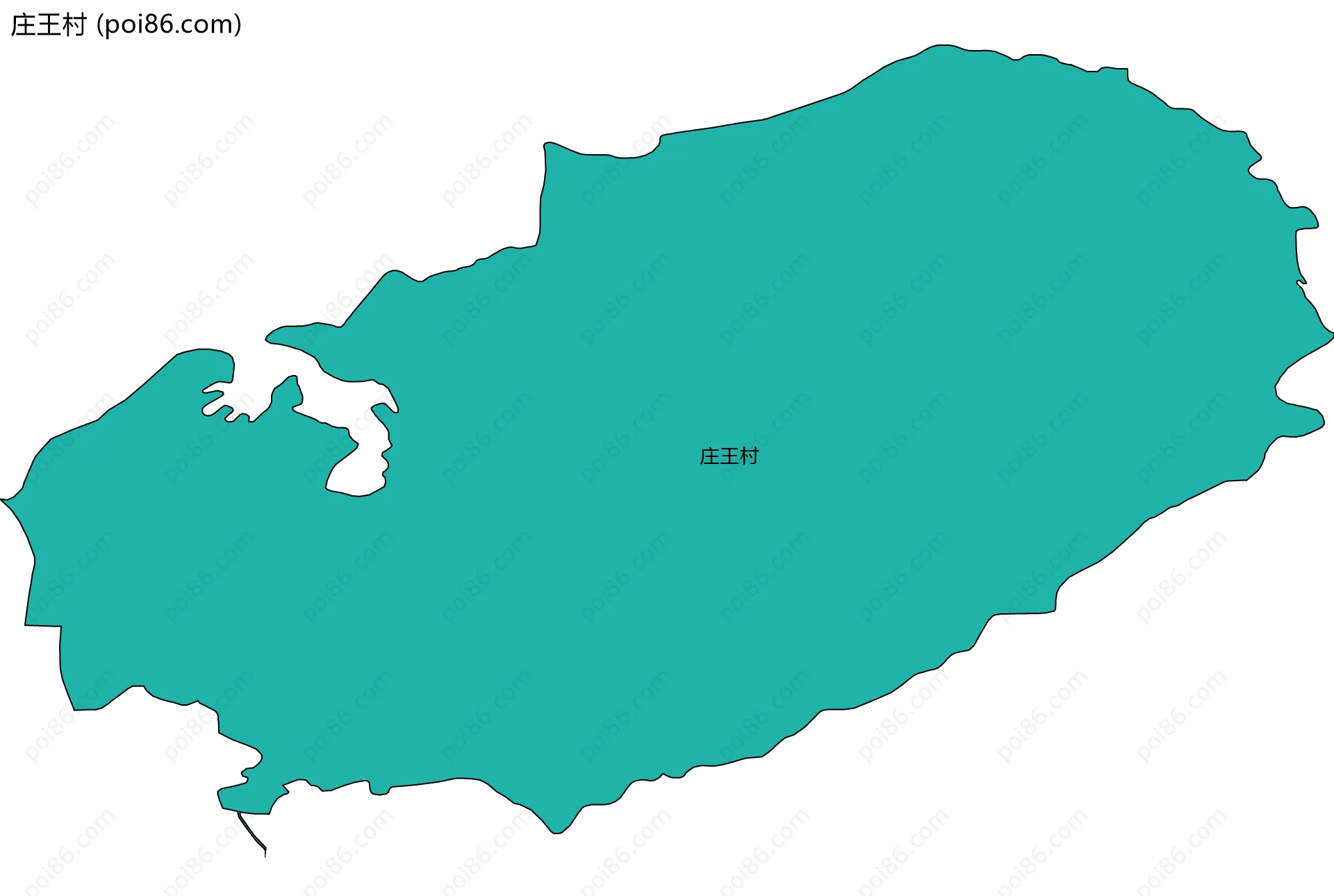 庄王村边界地图