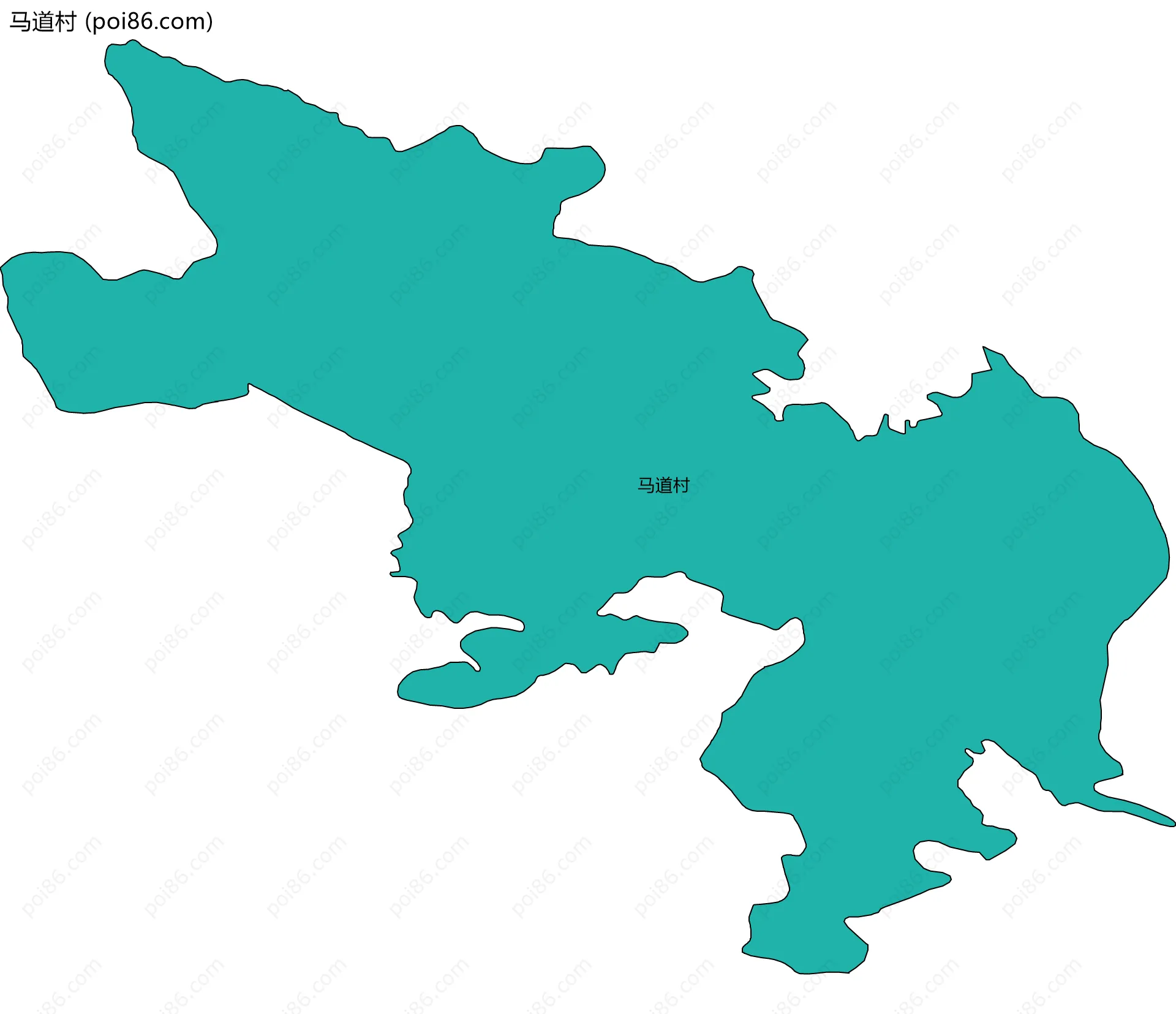 马道村边界地图