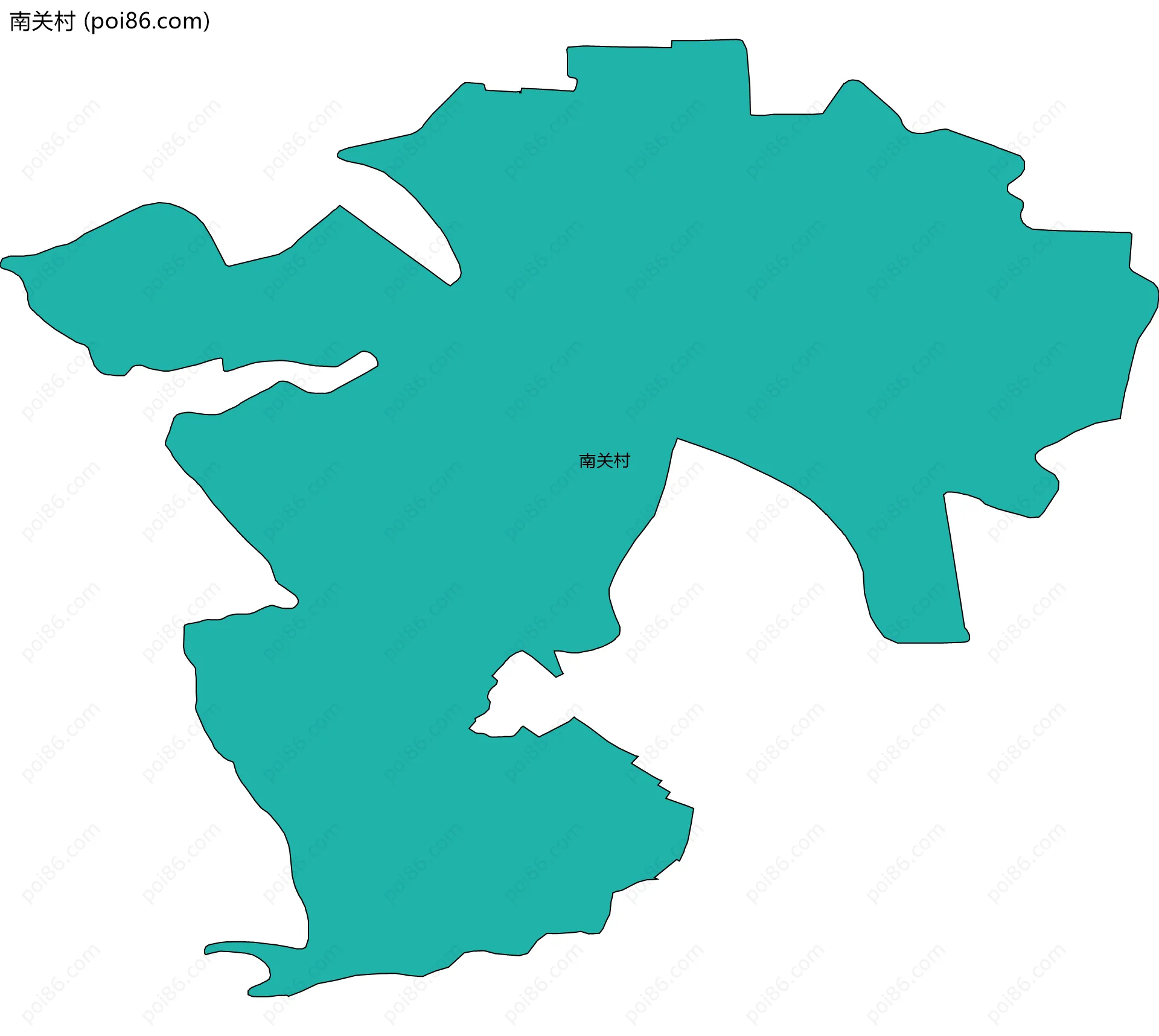 南关村边界地图