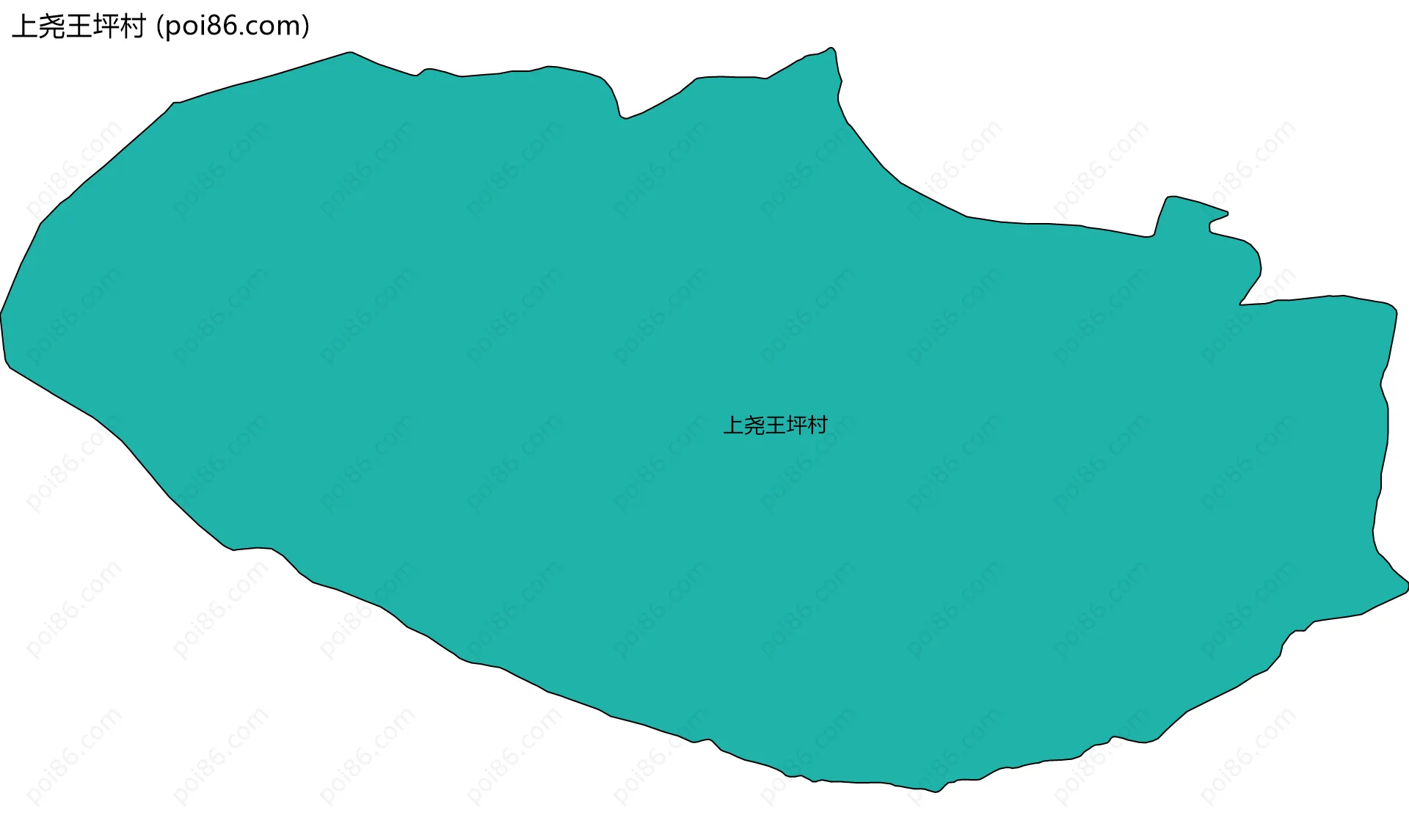 上尧王坪村边界地图