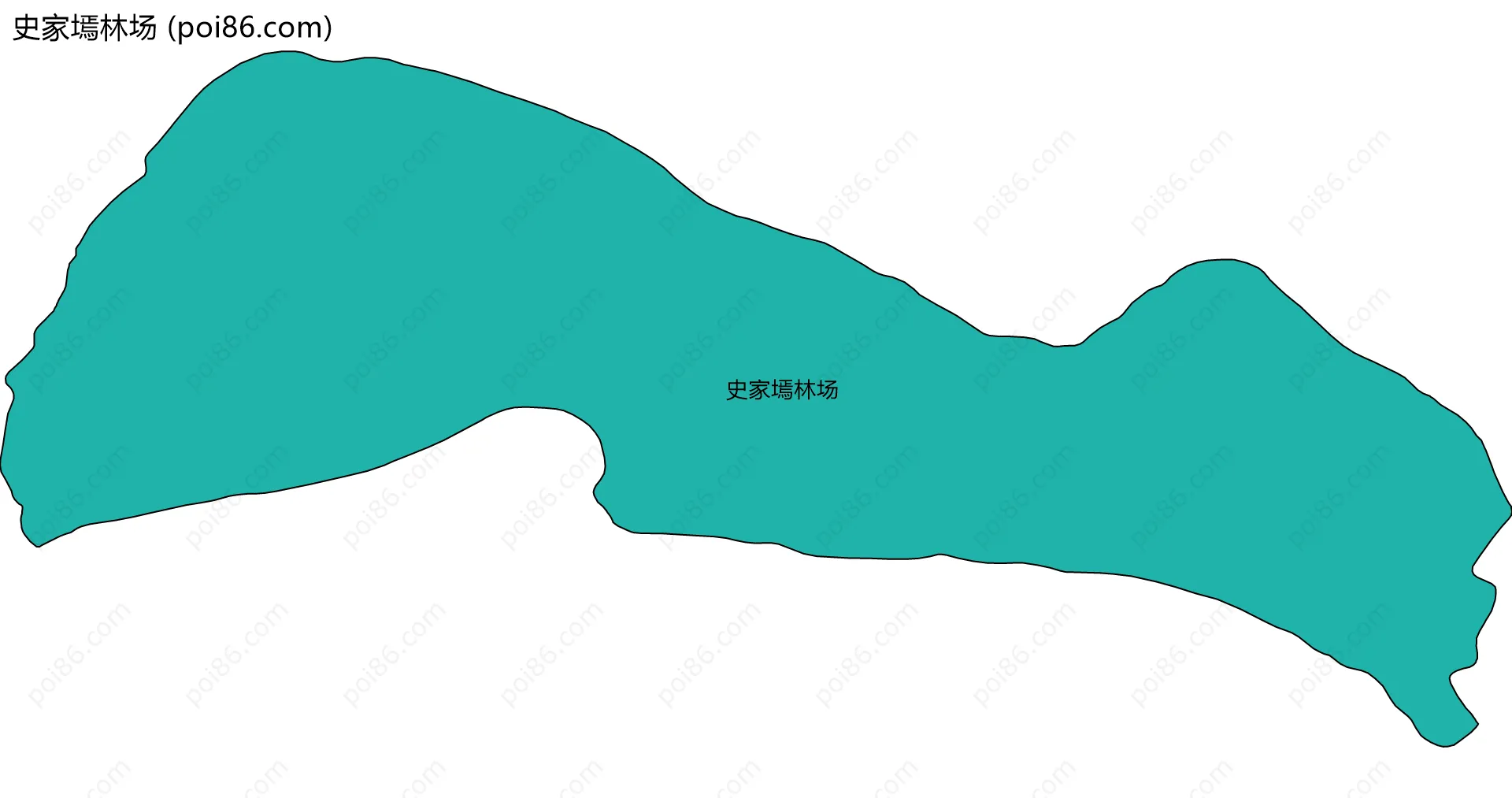 史家墕林场边界地图