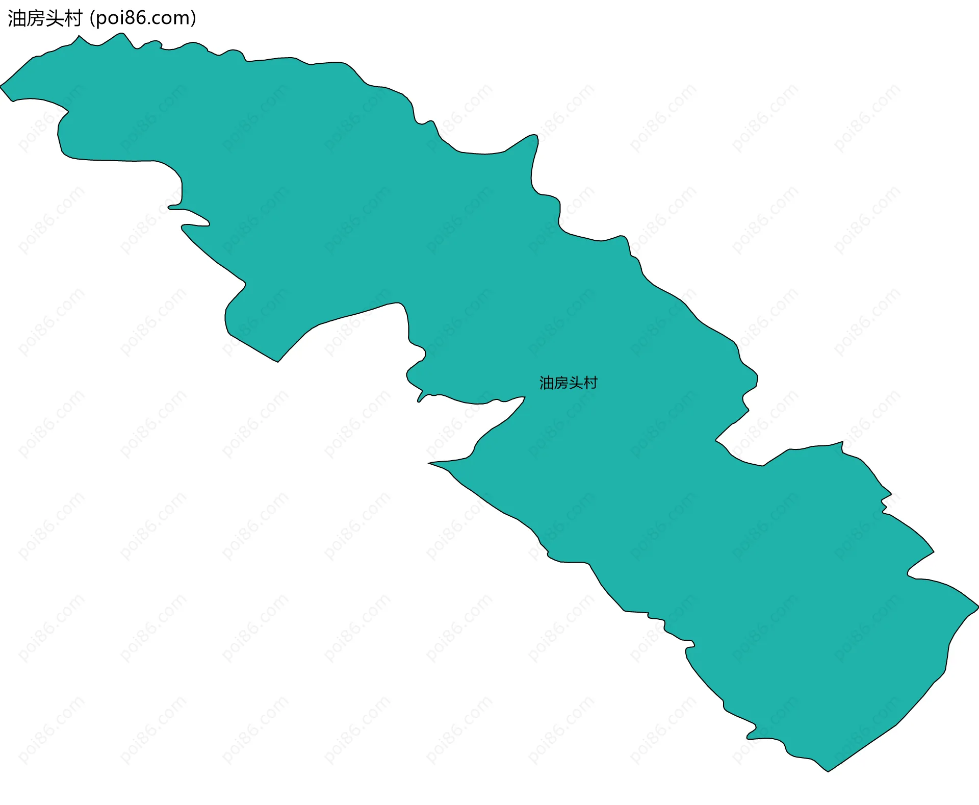 油房头村边界地图