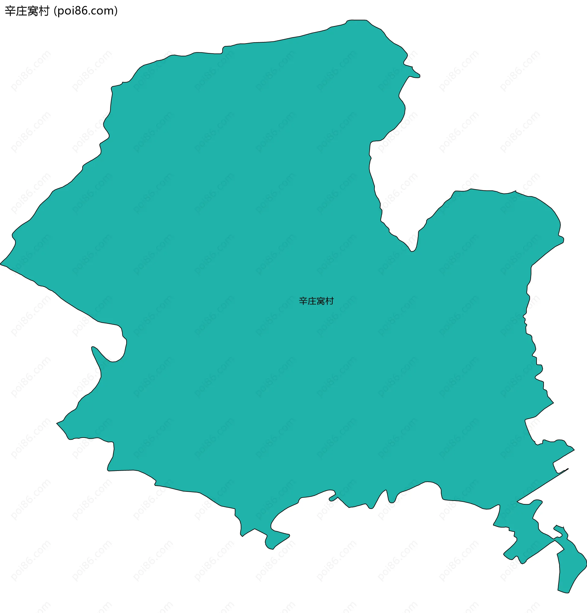 辛庄窝村边界地图