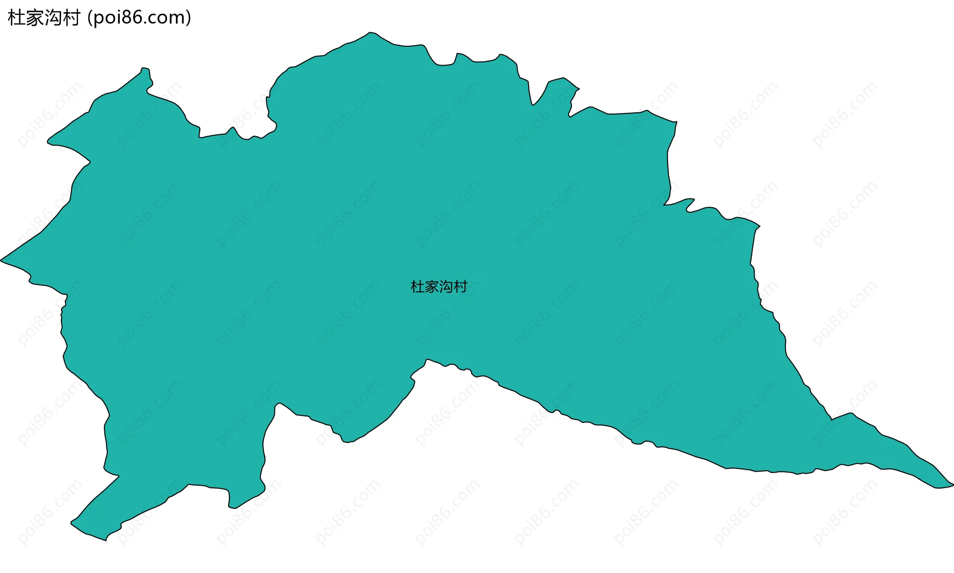 杜家沟村边界地图